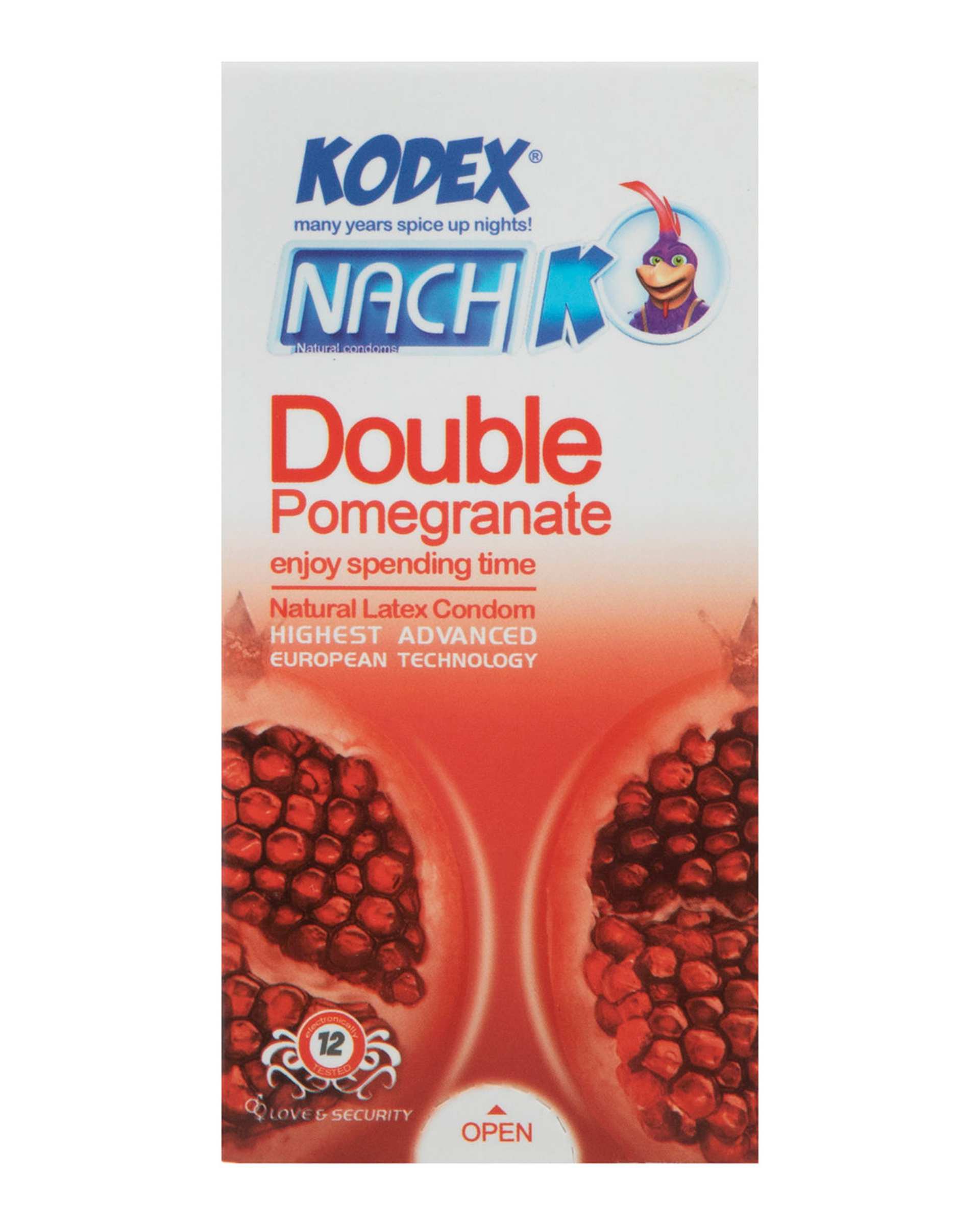 بسته 12 عددی کاندوم ناچ انار مدل Double Pomegranate کدکس