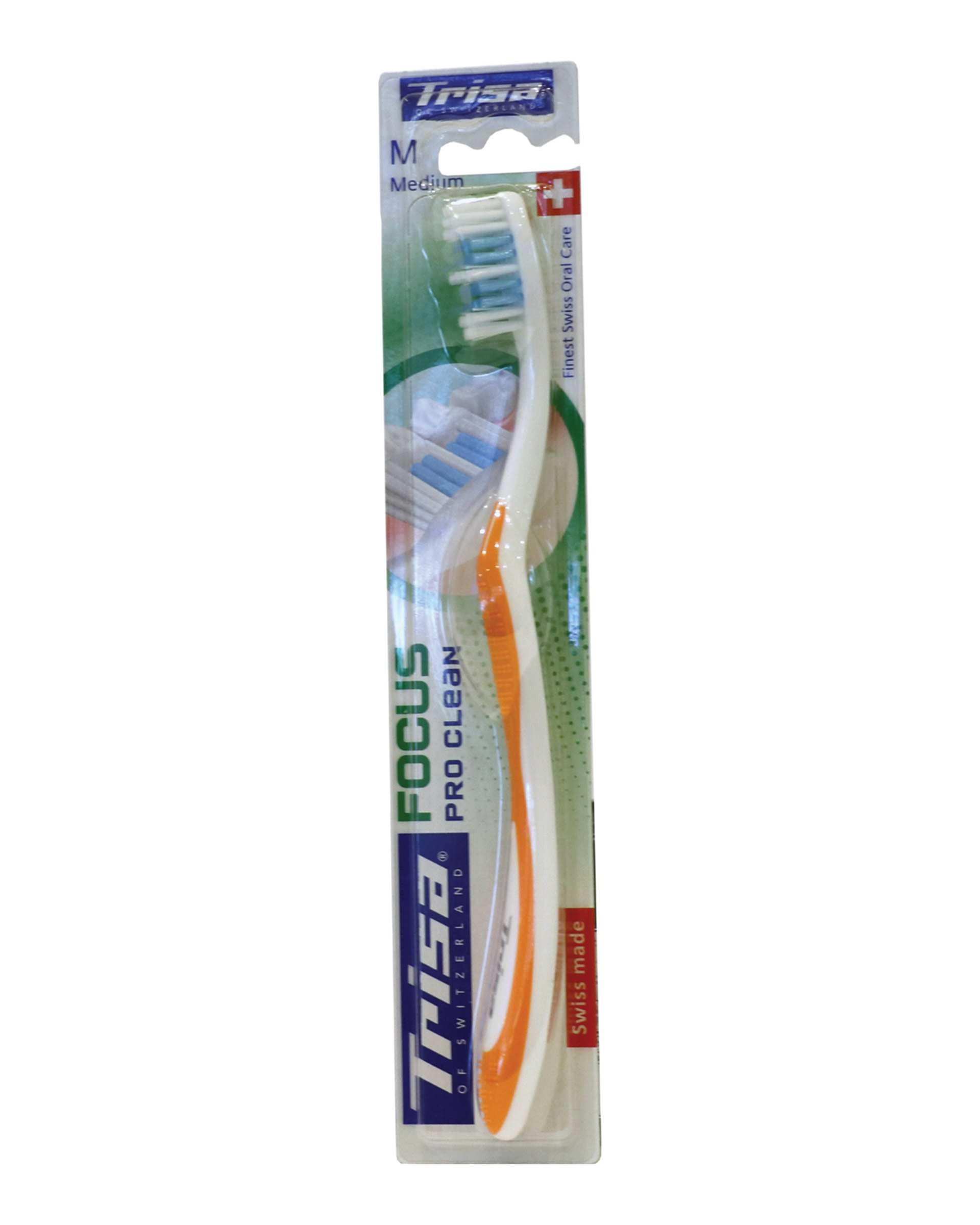 مسواک تریزا مدل Focus Pro Clean با برس متوسط ارسال رنگ رندوم