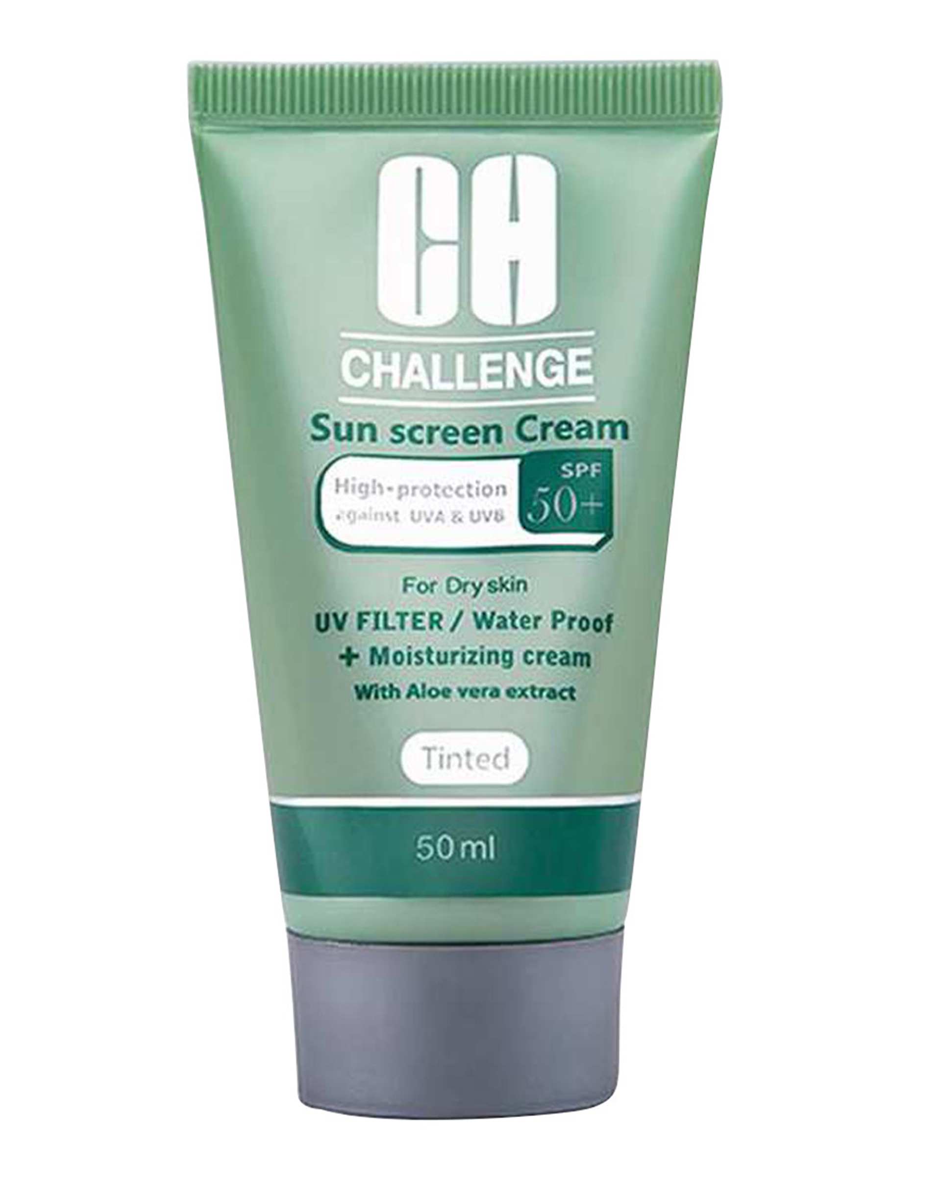 کرم ضد آفتاب کرم پودری SPF50 مناسب پوست خشک 50ml چلنج