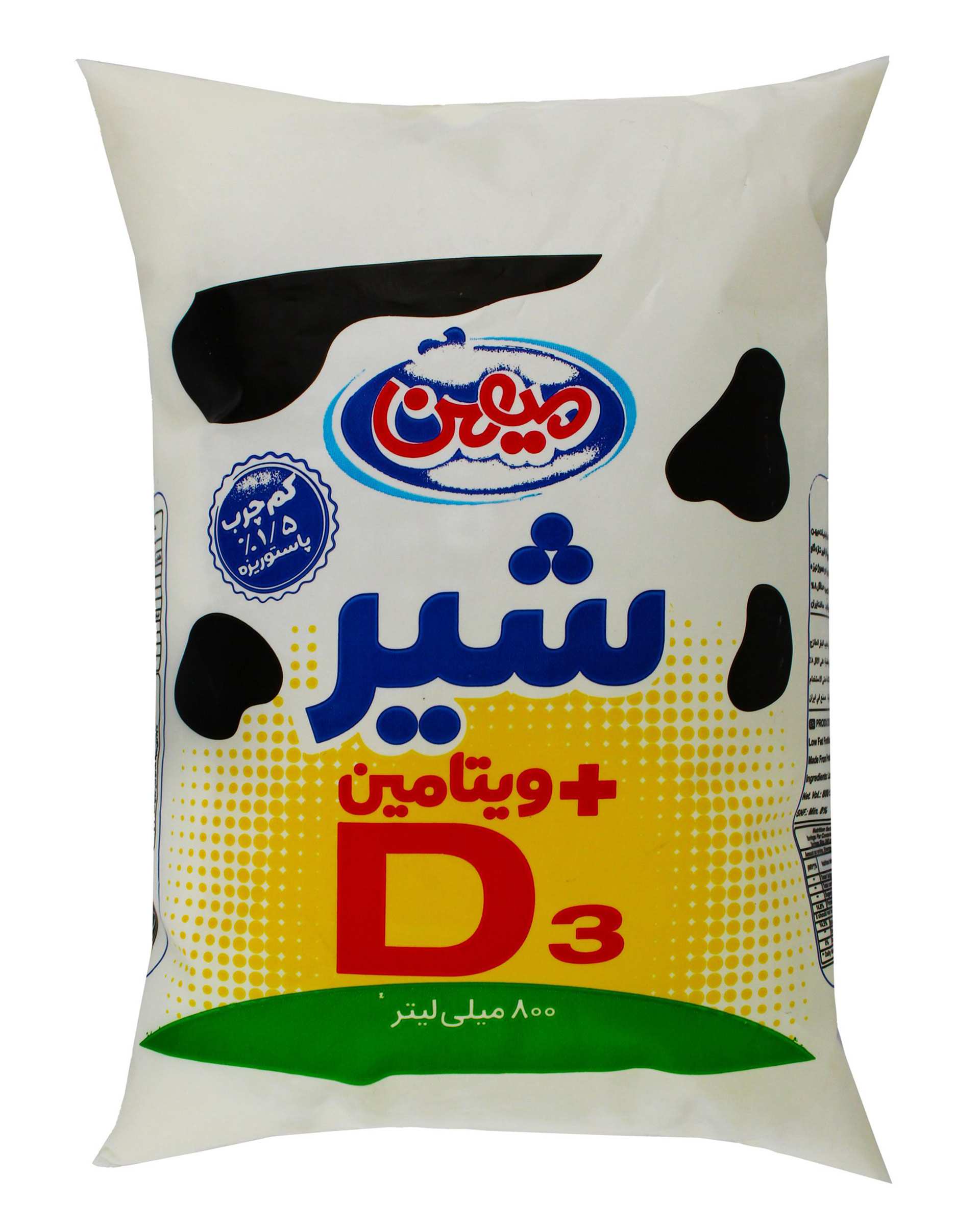 شیر نایلونی کم چرب 800ml میهن