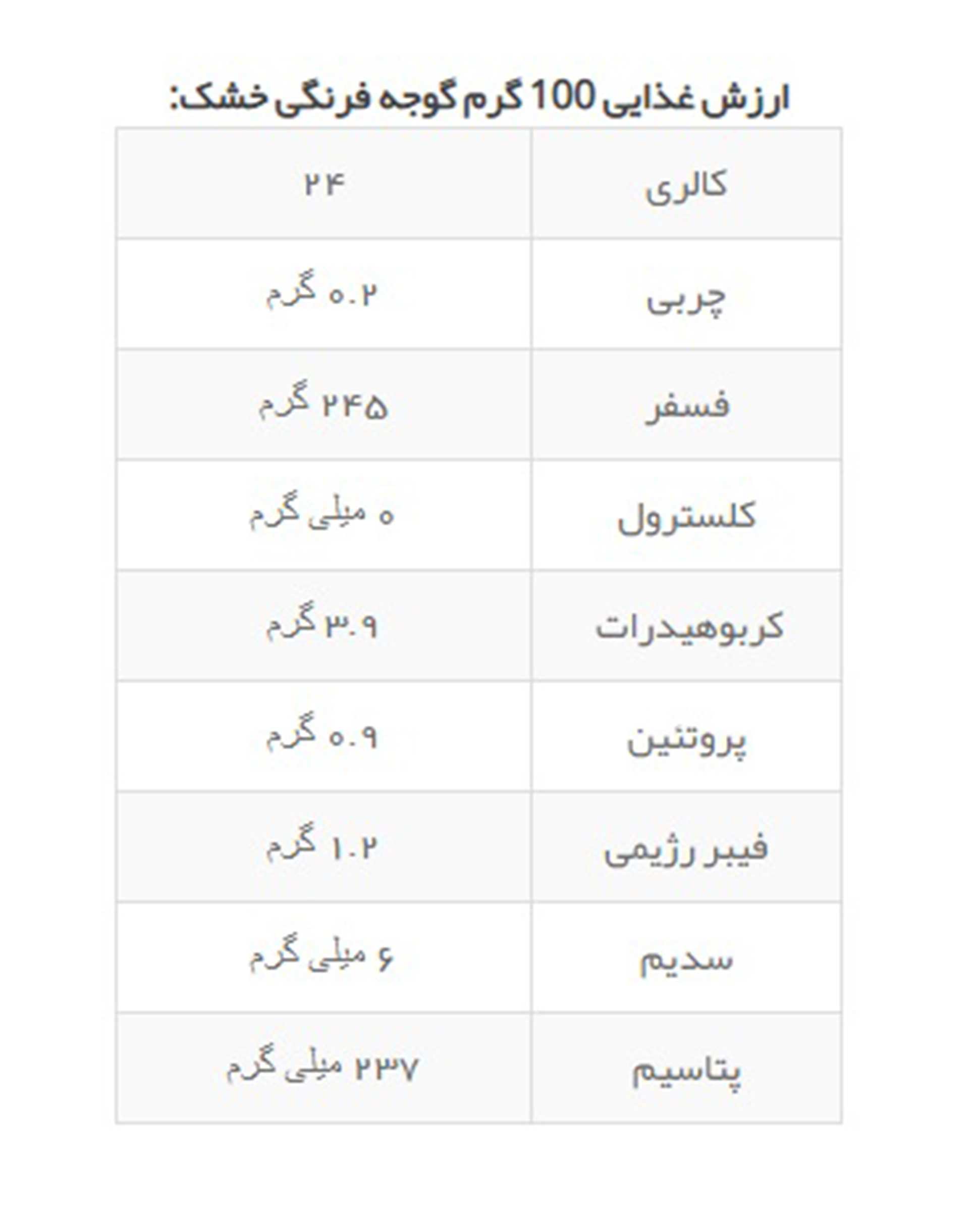 کوجه فرنگی خشک 100 گرمی آیزاد فود