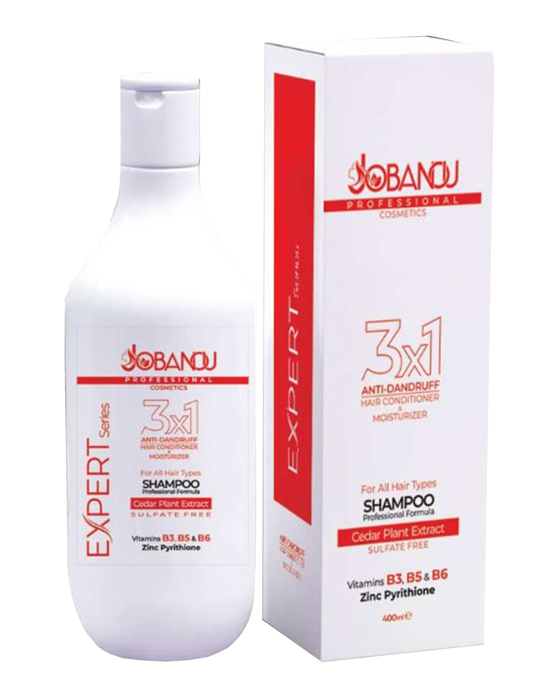 شامپو ضد شوره بدون سولفات Anti Dandruff 3*1 جوبانو