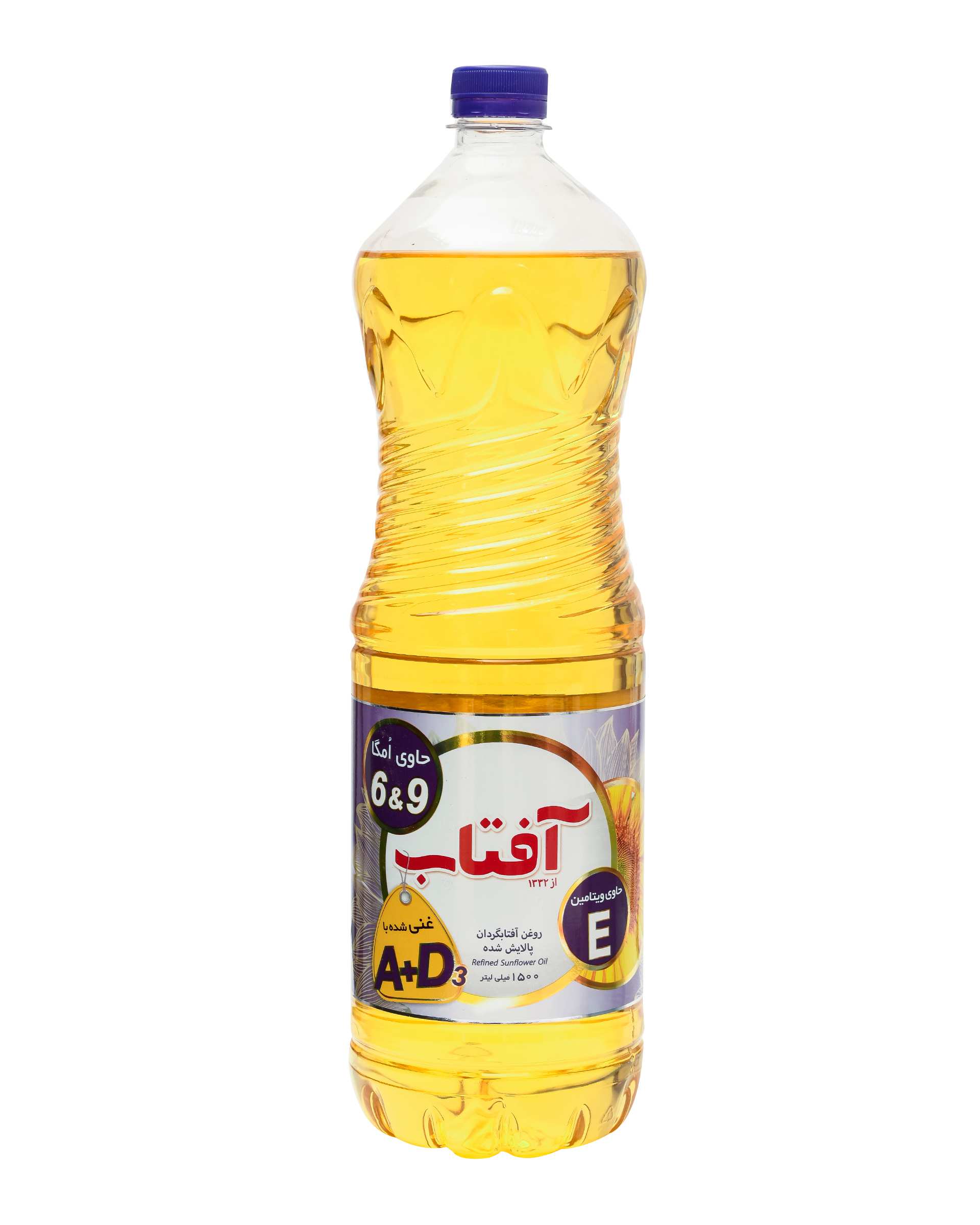 روغن آفتابگردان حاوی امگا 6 و 9 1350 گرمی آفتاب