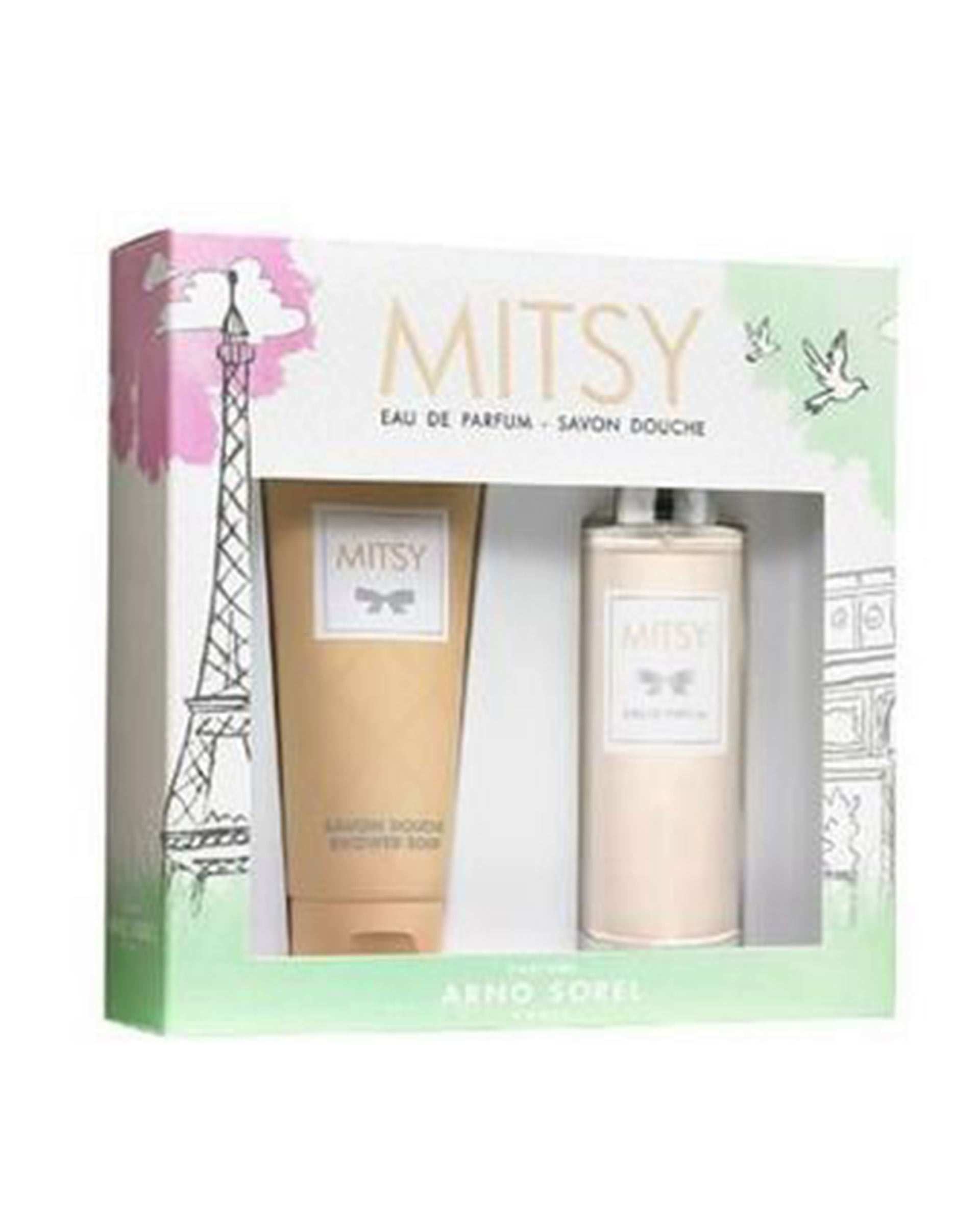 ست هدیه عطر و شامپو بدن زنانه آرنو سورل Mitsy Set