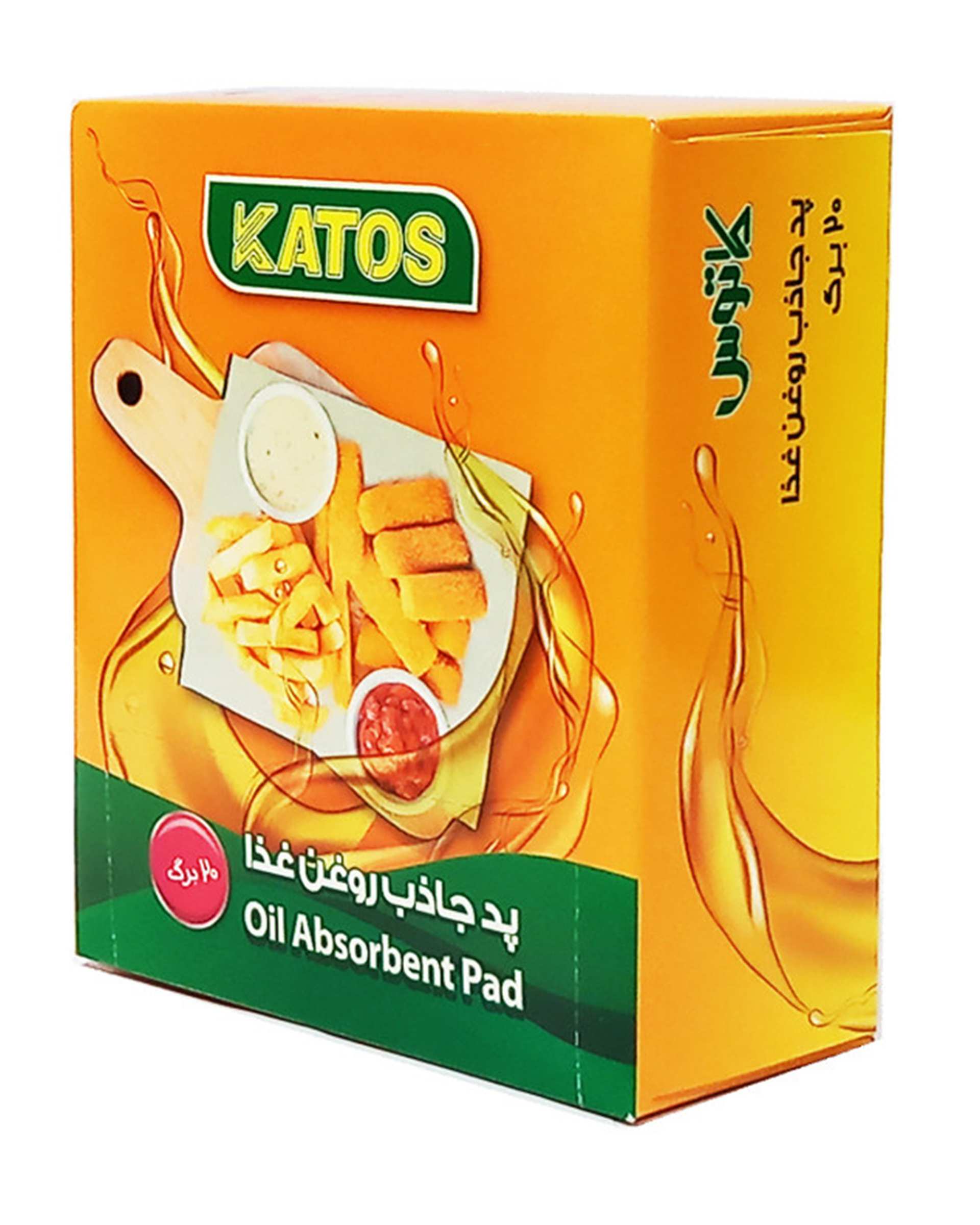 دستمال جذب روغن غذا کاتوس مدل K166 بسته 20 عددی