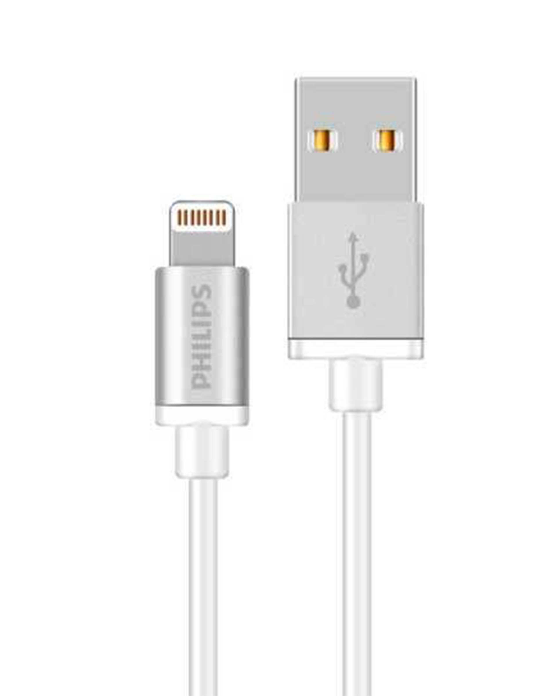 کابل تبدیل USB به Lightning سفید فیلیپس مدل DLC2508M