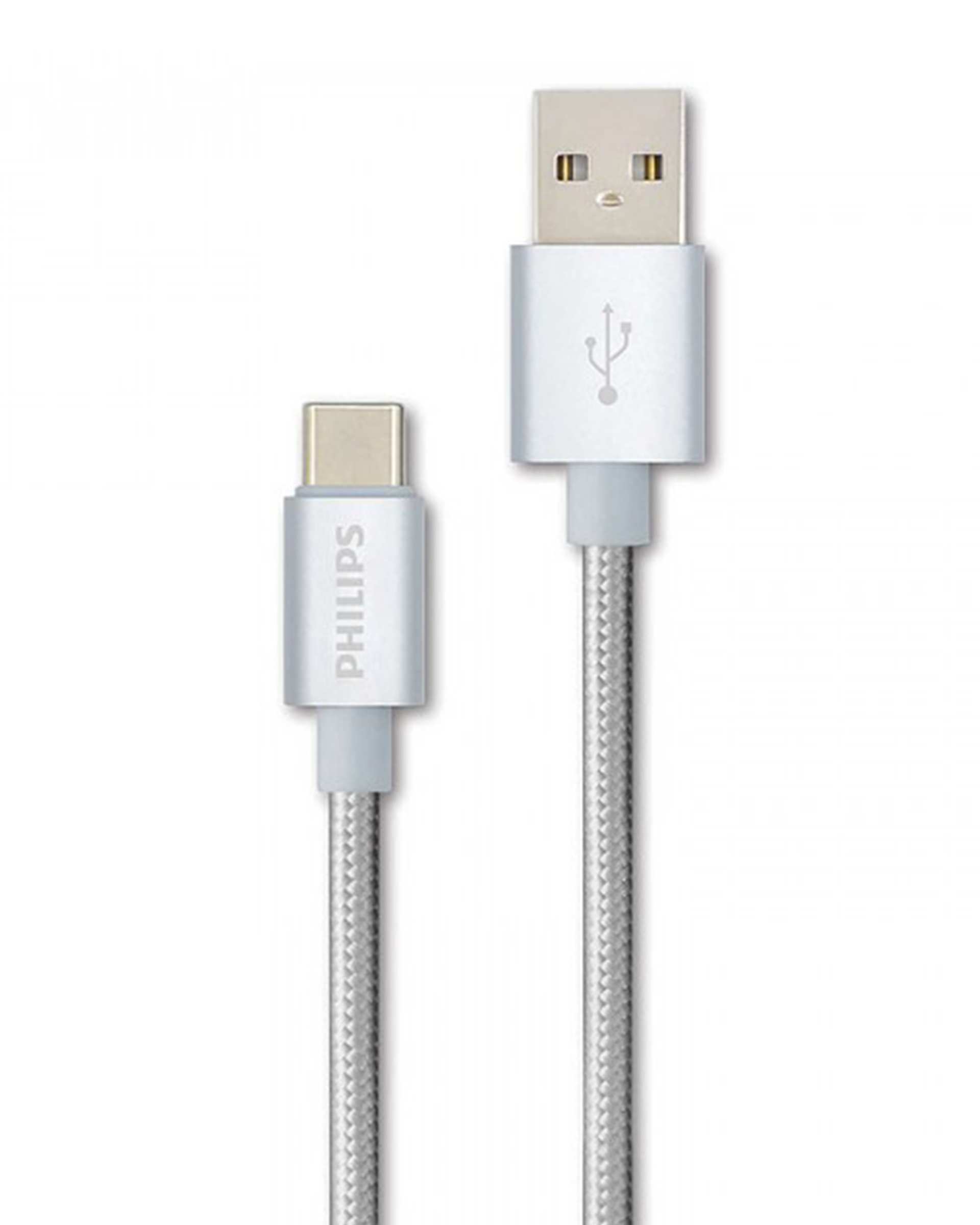 کابل تبدیل USB به USB-C طوسی فیلیپس مدل DLC2528N