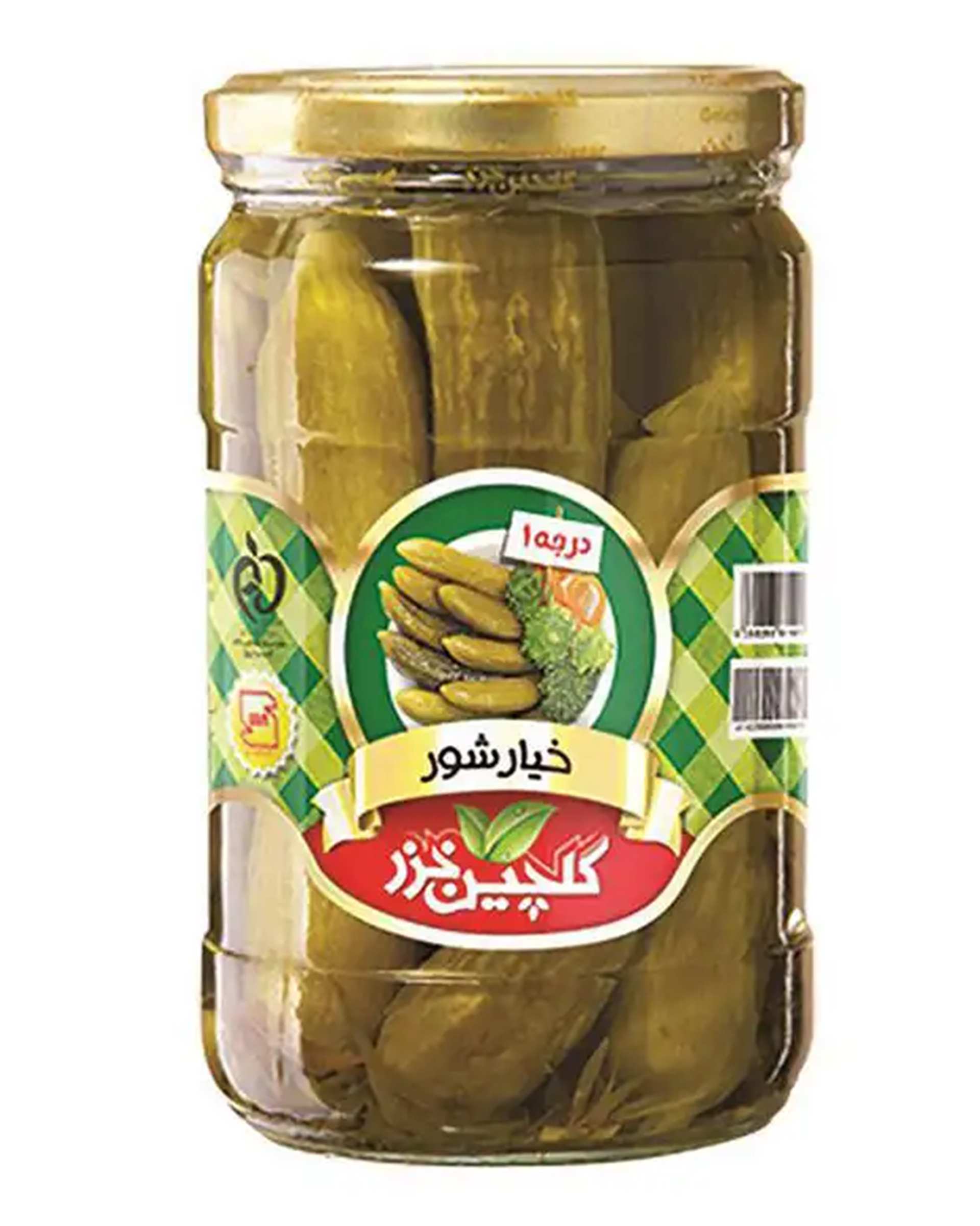 خیارشور درجه یک گلچین خزر 660 گرم