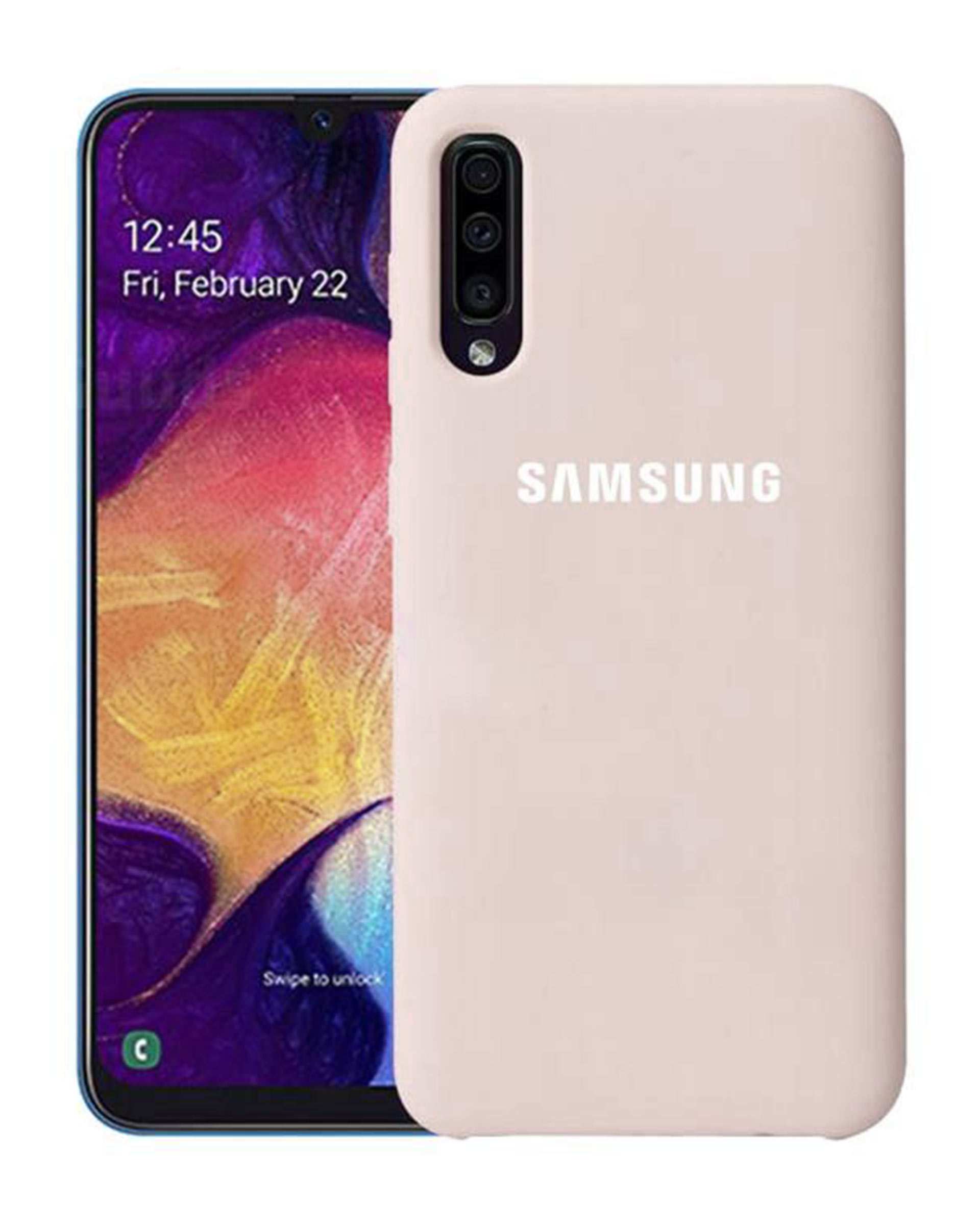 قاب گوشی سامسونگ Galaxy A50 مدل سیلیکونی کرم سورا