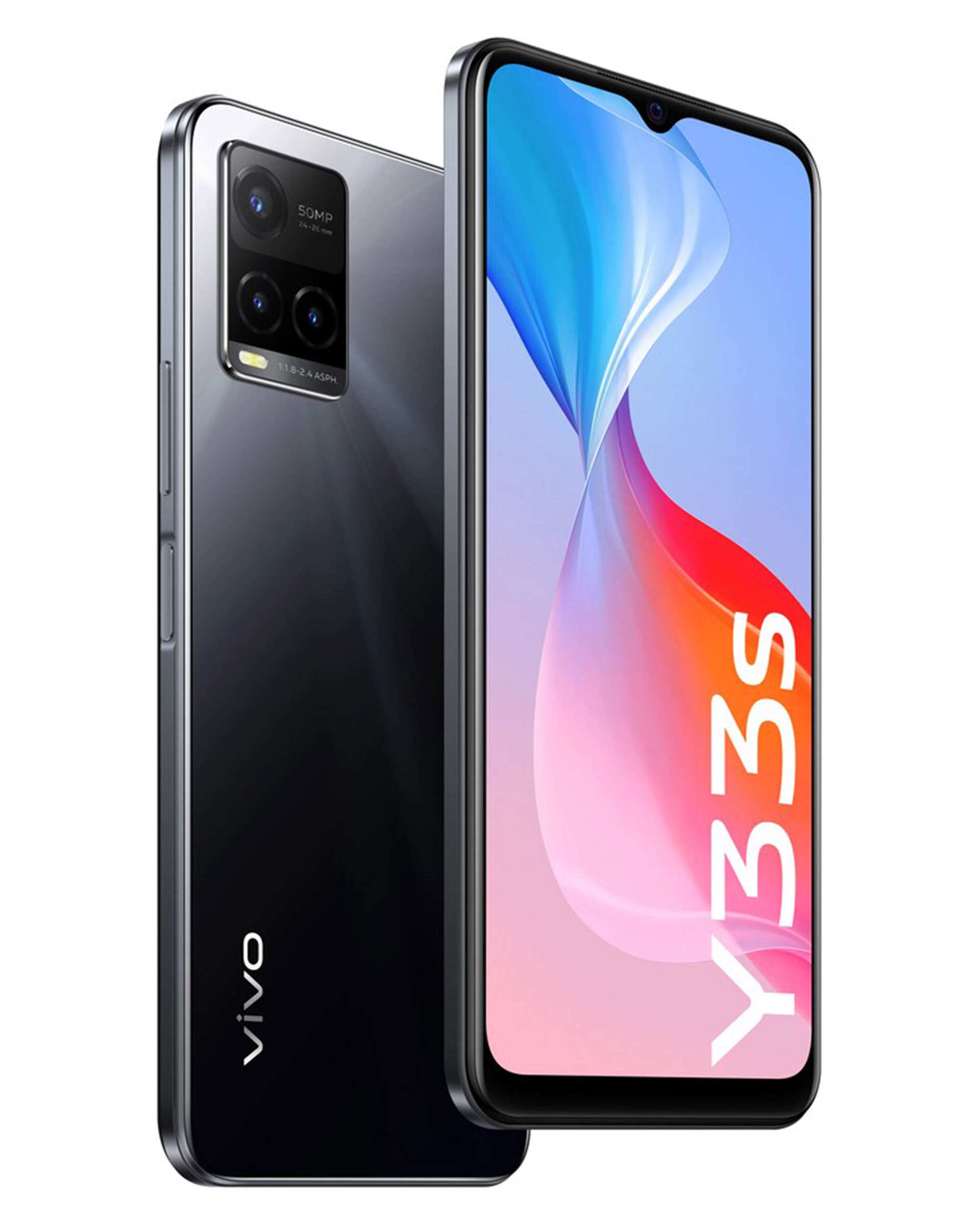 گوشی موبایل ویوو مدل Y33s دو سیم کارت ظرفیت 128 گیگابایت و رم 8 گیگابایت مشکی