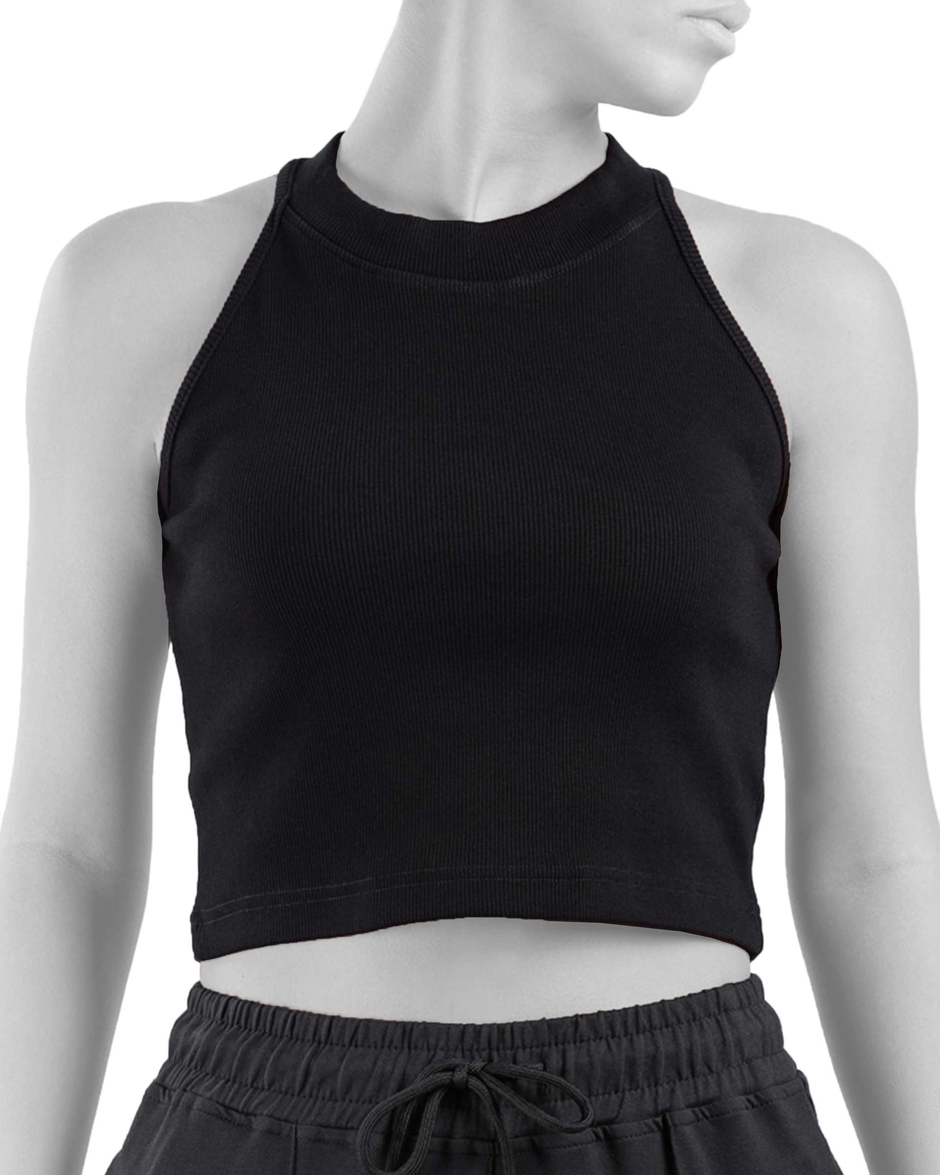 تاپ زنانه نیم تنه ورزشی یقه گرد  مل اند موژ Mel & Moj کد W07708-010