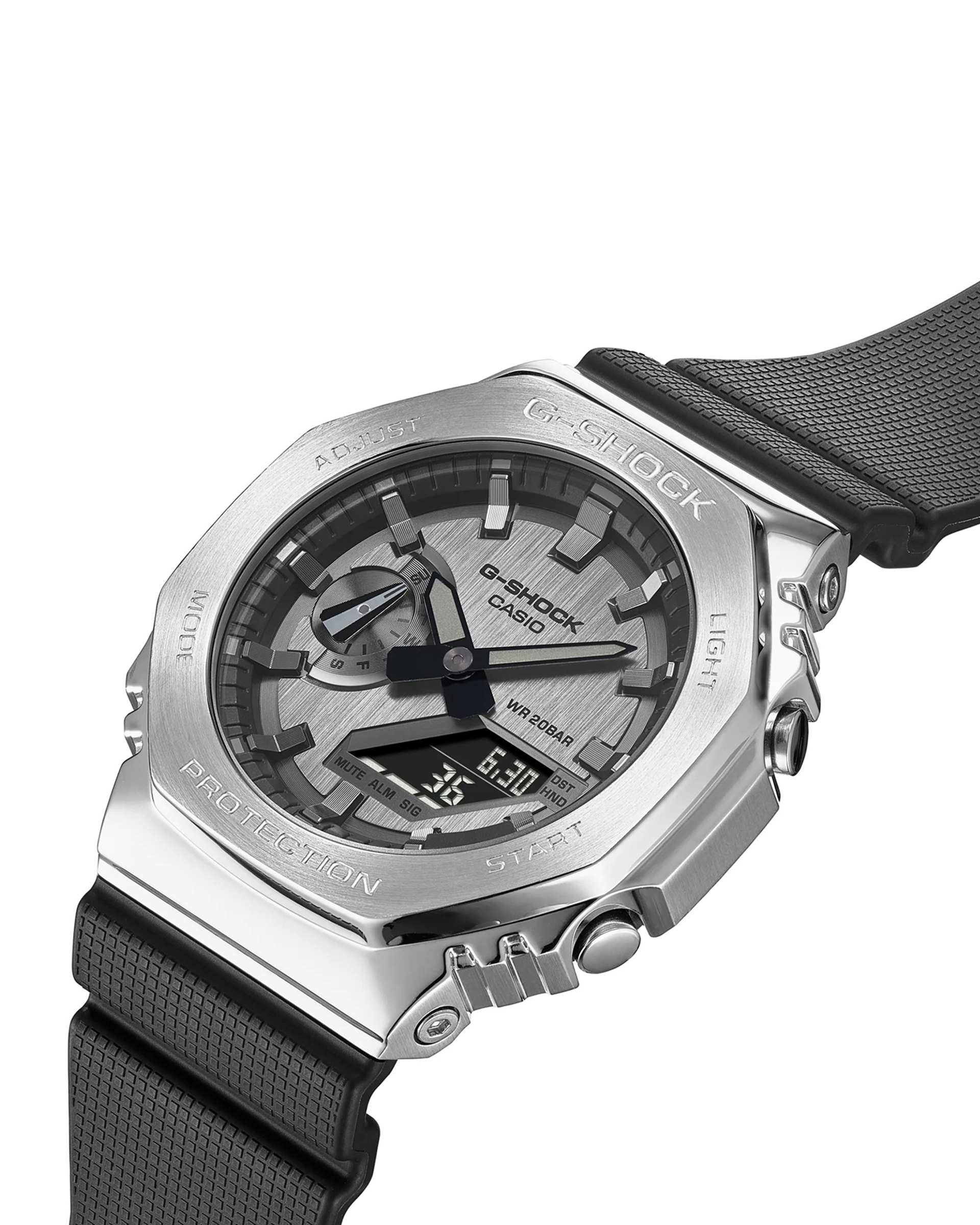 ساعت مچی مردانه عقربه ای دیجیتال G-SHOCK کاسیو Casio مدل GM-2100-1ADR
