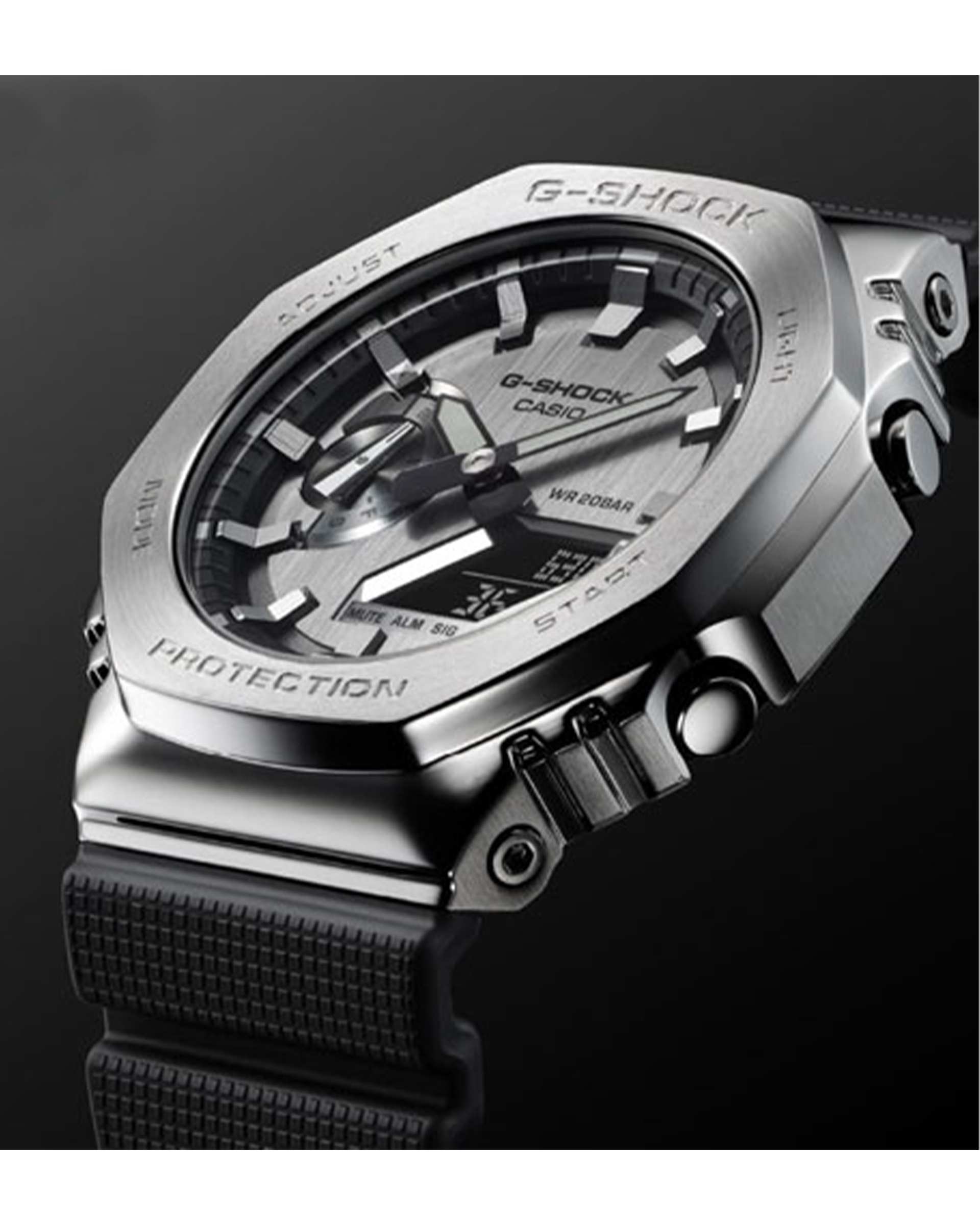 ساعت مچی مردانه عقربه ای دیجیتال G-SHOCK کاسیو Casio مدل GM-2100-1ADR