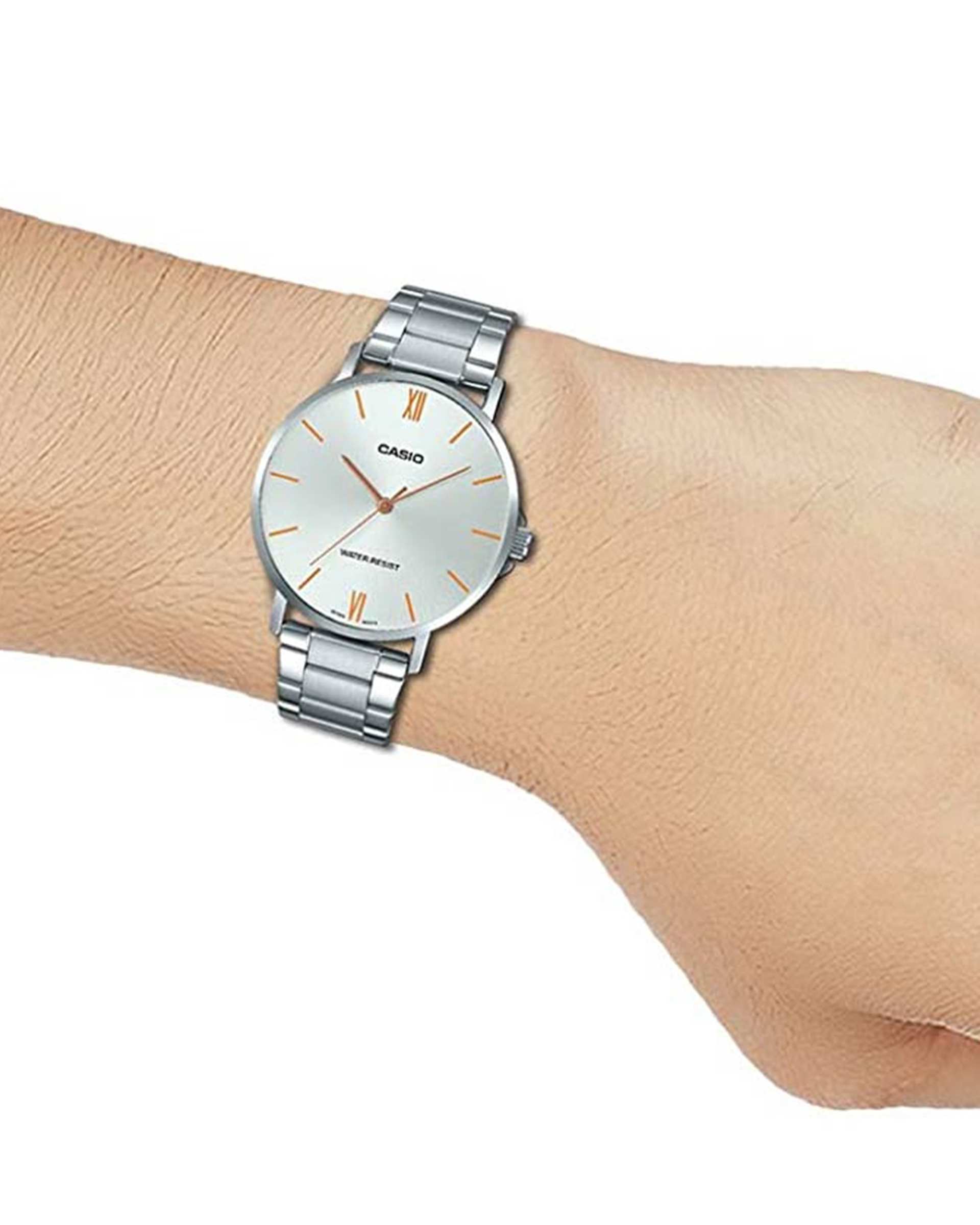 ساعت مچی مردانه عقربه ای کاسیو Casio مدل MTP-VT01D-7B