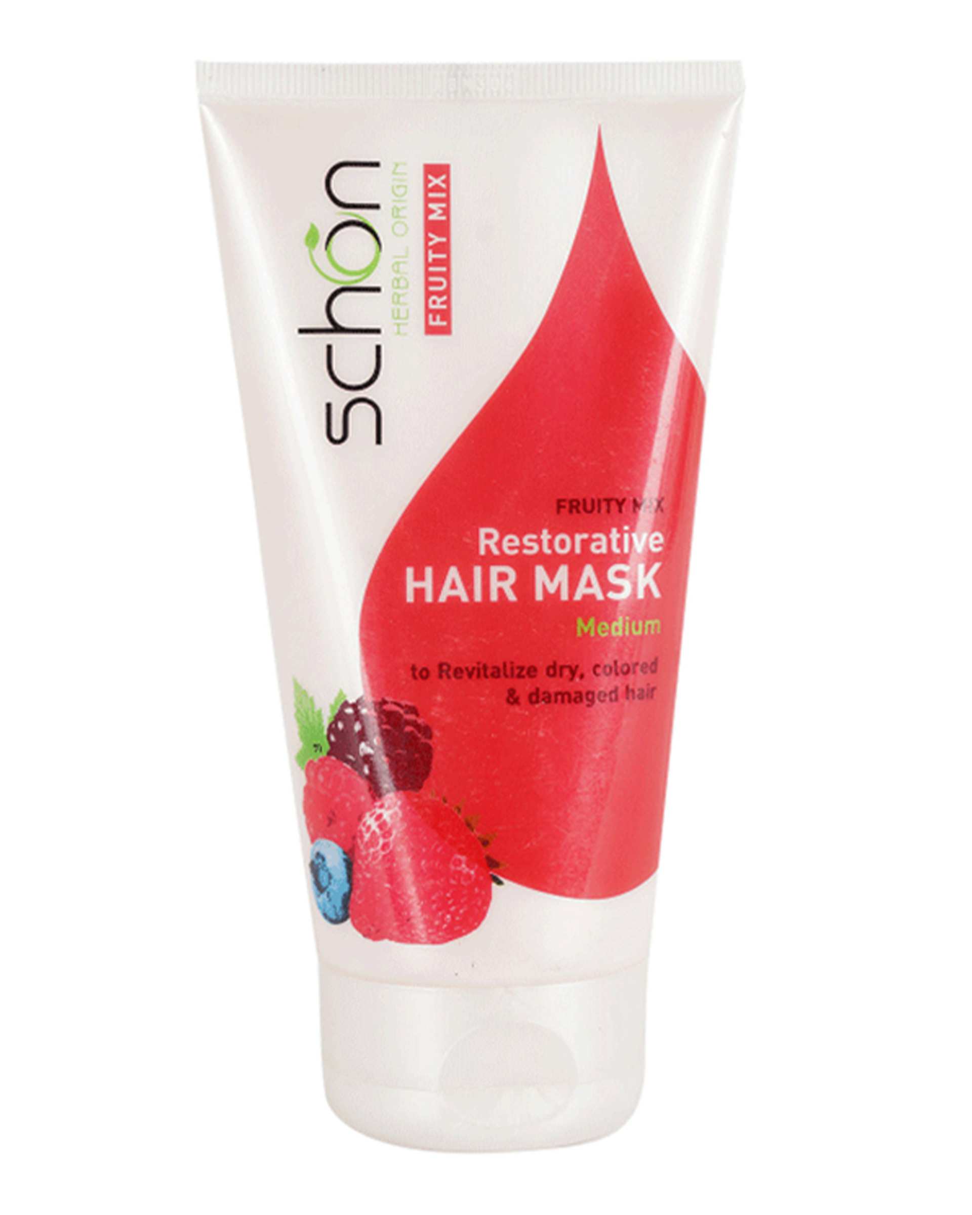 ماسک مو شون Schon مدل Fruity Mix مناسب موهای رنگ شده و آسیب دیده 150ml