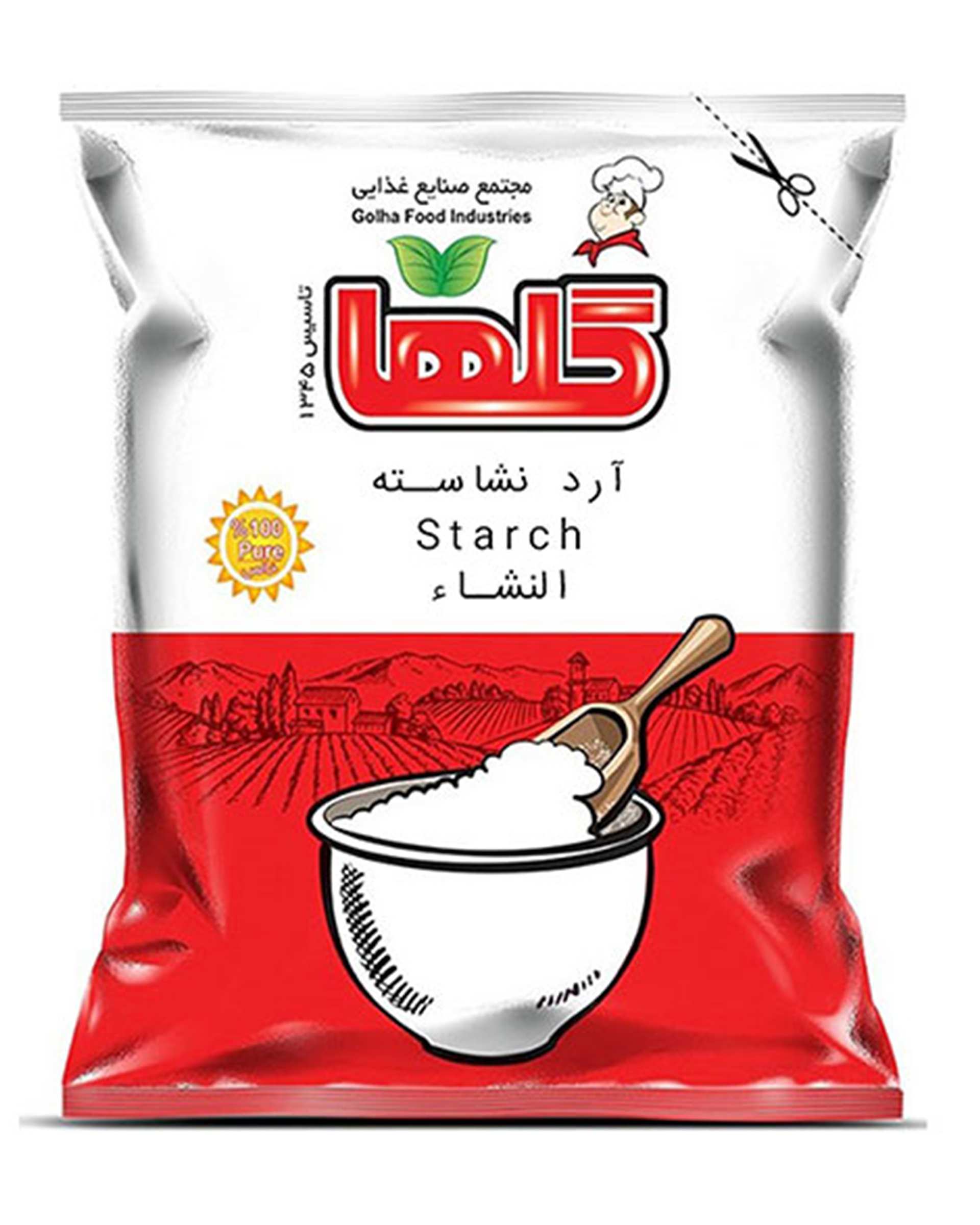 آرد نشاسته گلها 80 گرم