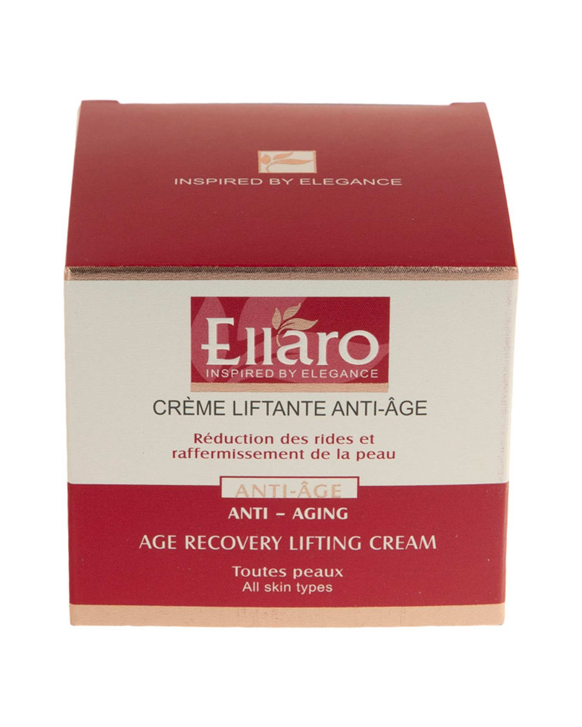 کرم ضد چروک و لیفتینگ قوی الارو Ellaro مدل Age Recovery Lifting حجم 50ml