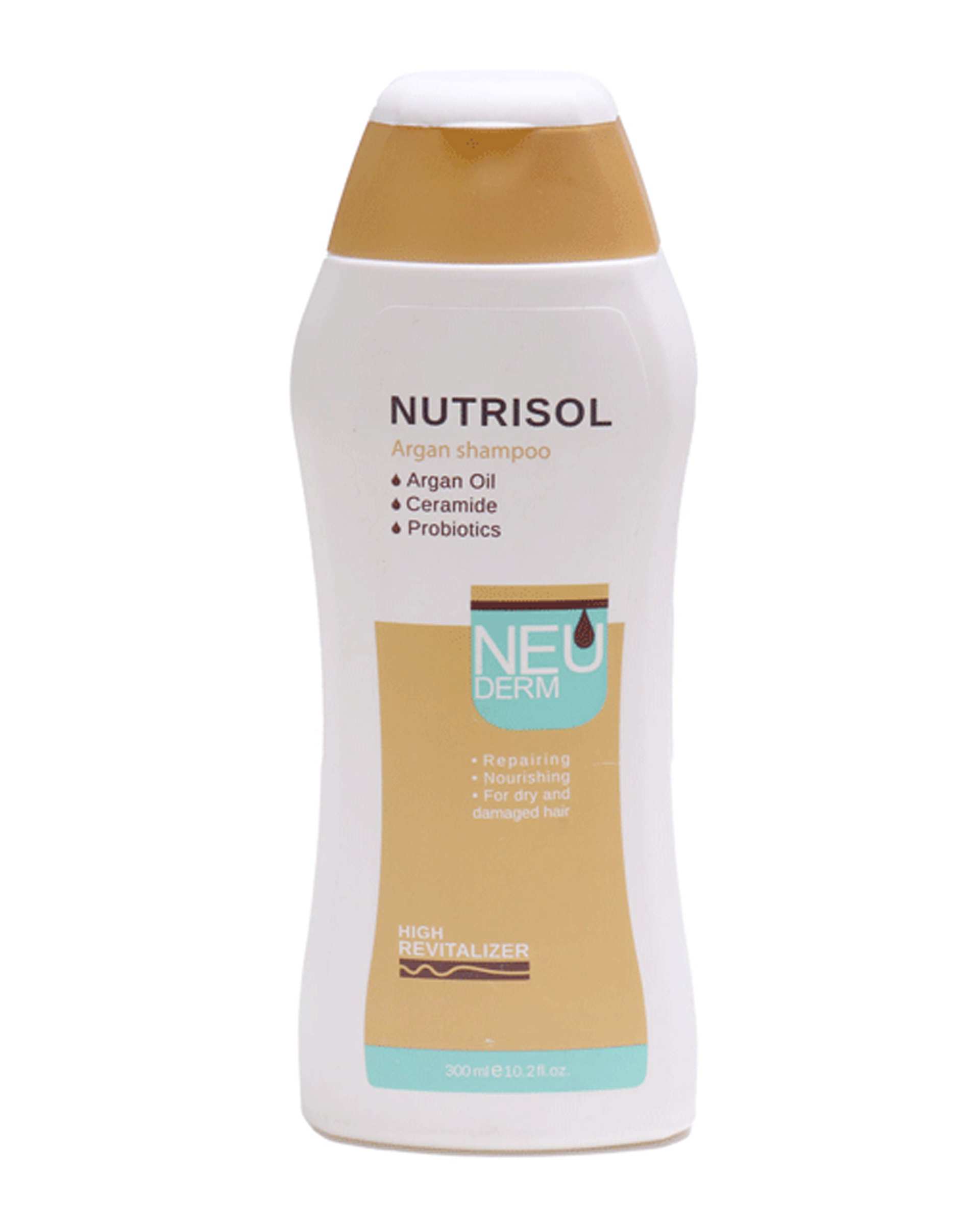 شامپو مو مدل آرگان به همراه ماسک مو مدل آرگان نئودرم Neuderm مدل Nutrisol Argan