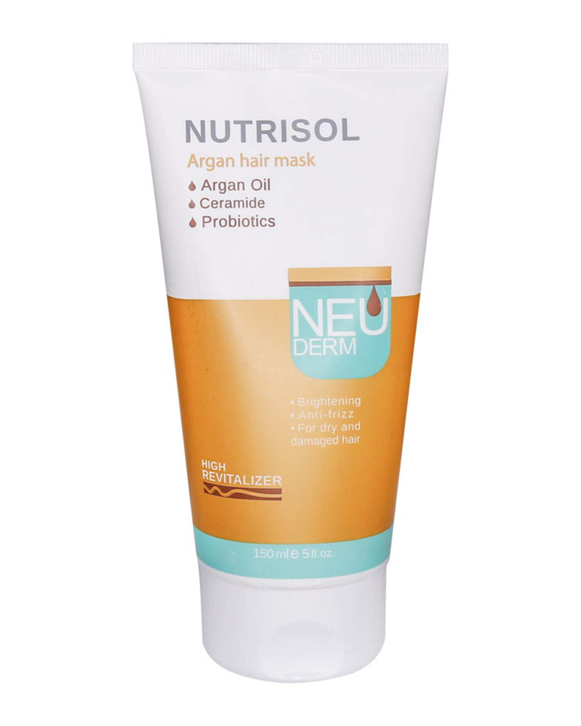 شامپو مو مدل آرگان به همراه ماسک مو مدل آرگان نئودرم Neuderm مدل Nutrisol Argan