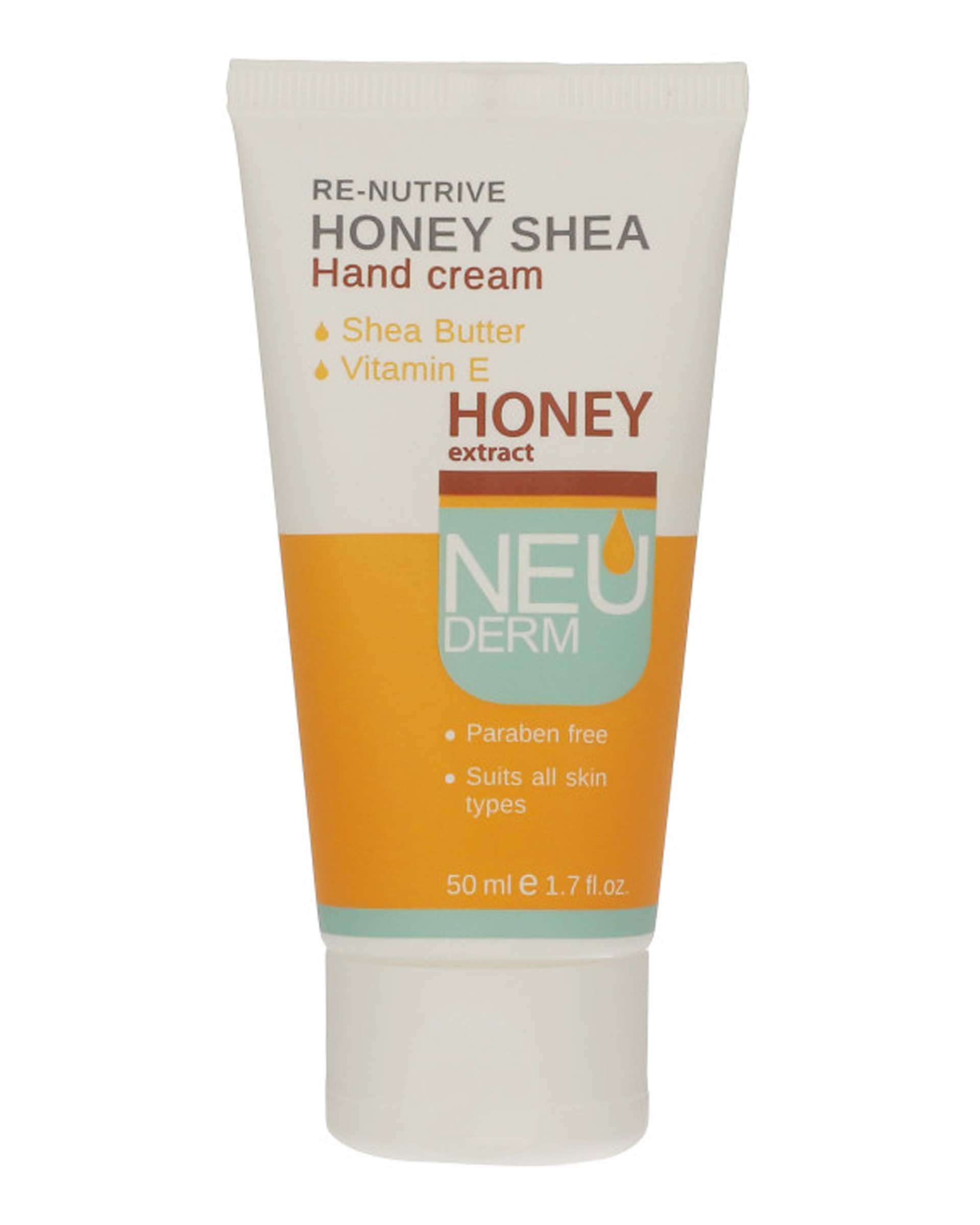 کرم مرطوب کننده دست نئودرم Neuderm مدل Re Nutrive Honey Shea حجم 50ml