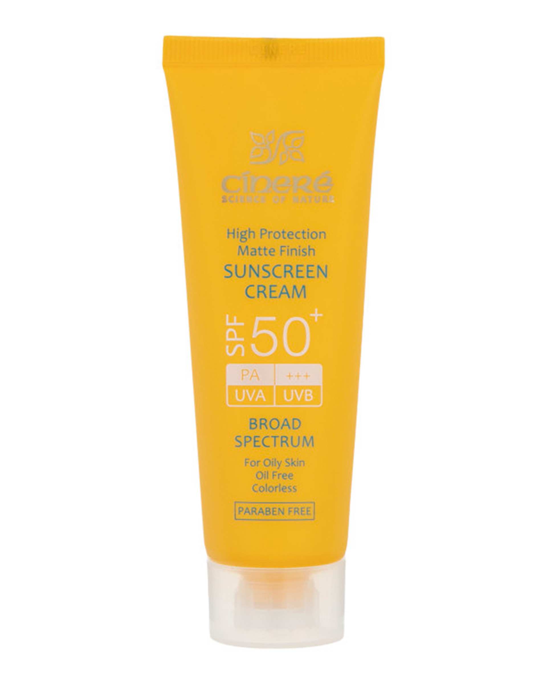 کرم ضد آفتاب SPF50 بدون چربی سینره Cinere حجم 50ml