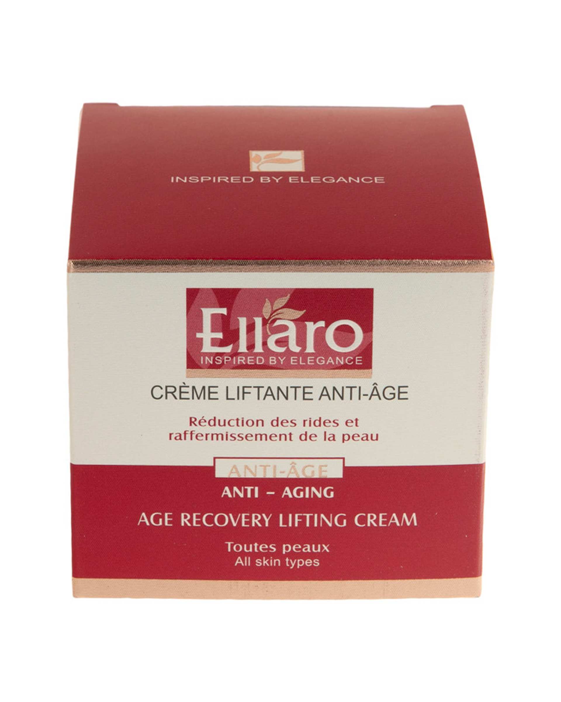 کرم ضد چروک و لیفتینگ قوی الارو Ellaro مدل Age Recovery Lifting حجم 50ml