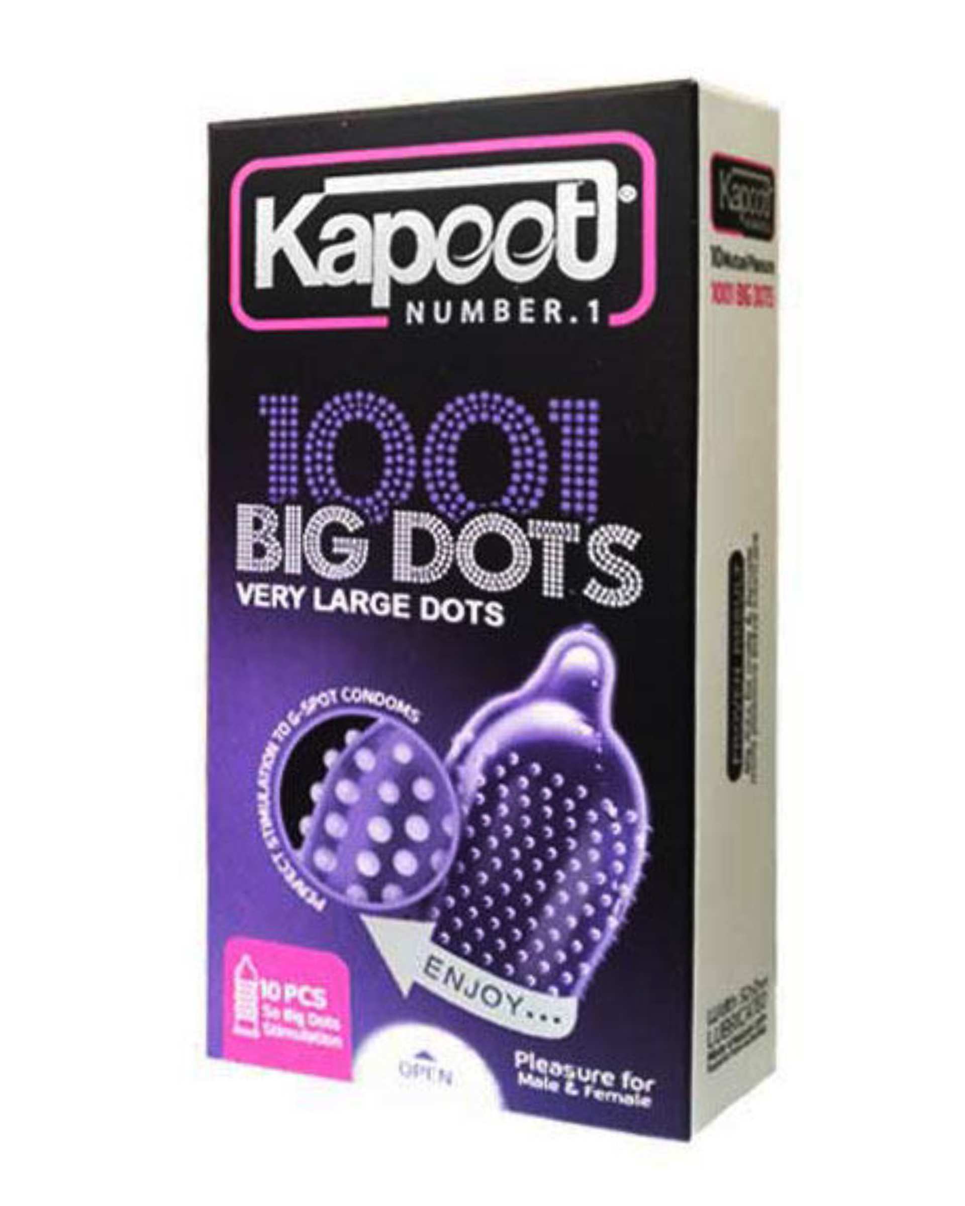 کاندوم خاردار کاپوت Kapoot مدل Big Dots بسته 10 عددی