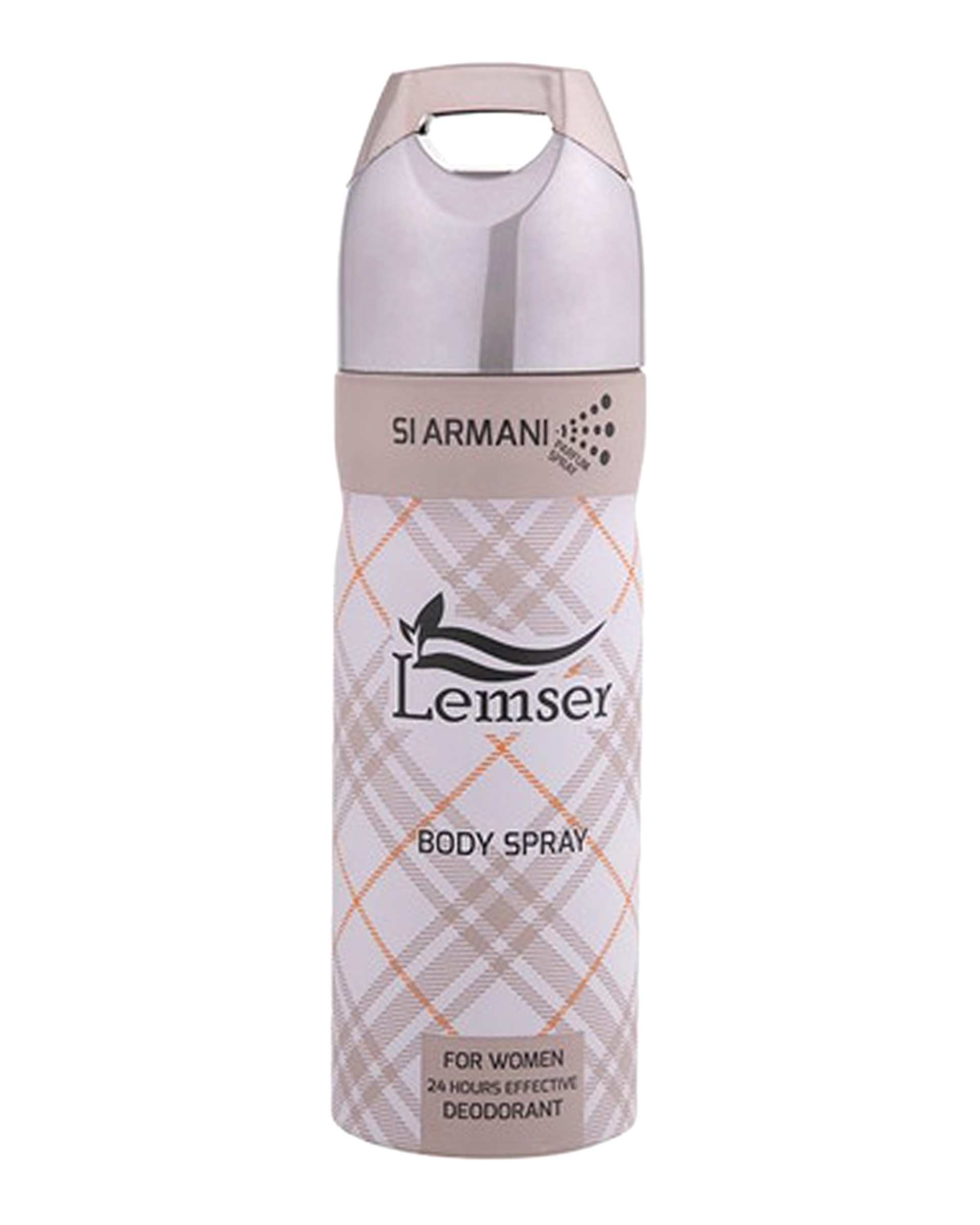 اسپری خوشبو کننده بدن زنانه لمسر Lemser مدل Si Armani حجم 200ml