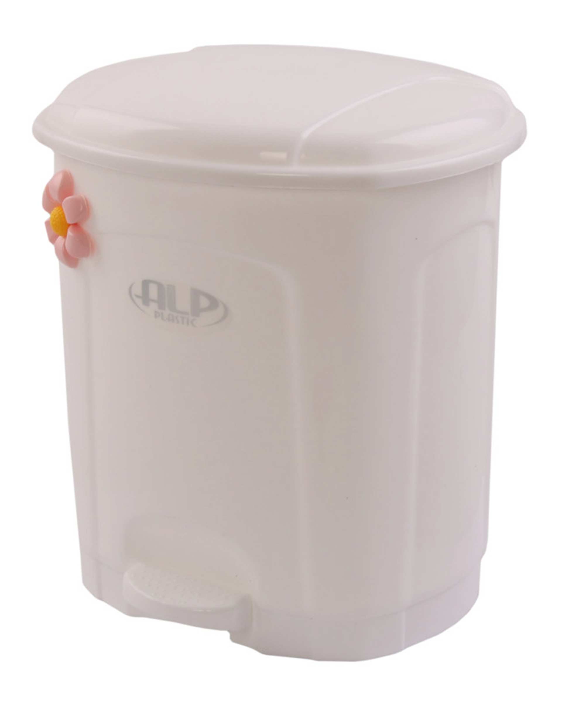 سطل زباله پدالی سفید ALP Plastic مدل SA-110417  