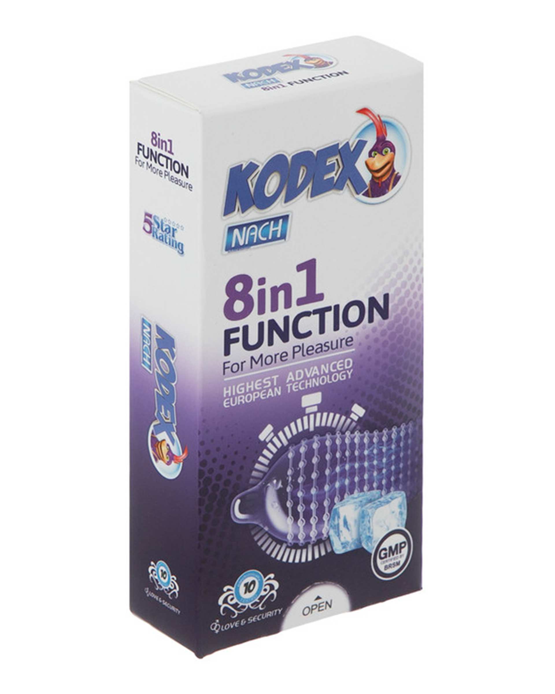 کاندوم کدکس Kodex مدل Function بسته 10 عددی