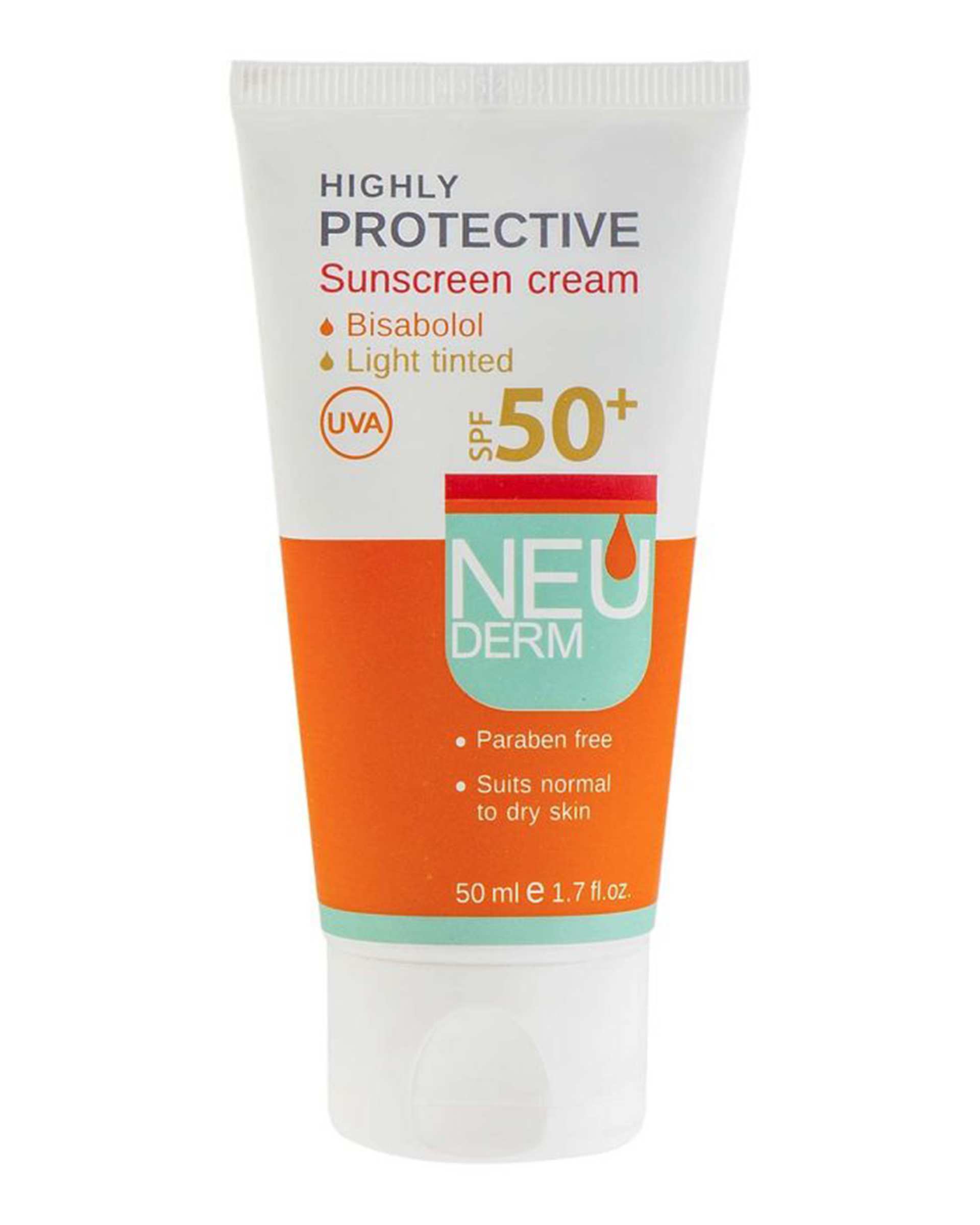 کرم ضد آفتاب رنگی SPF50 نئودرم Neuderm مدل Highly Protective حجم 50ml