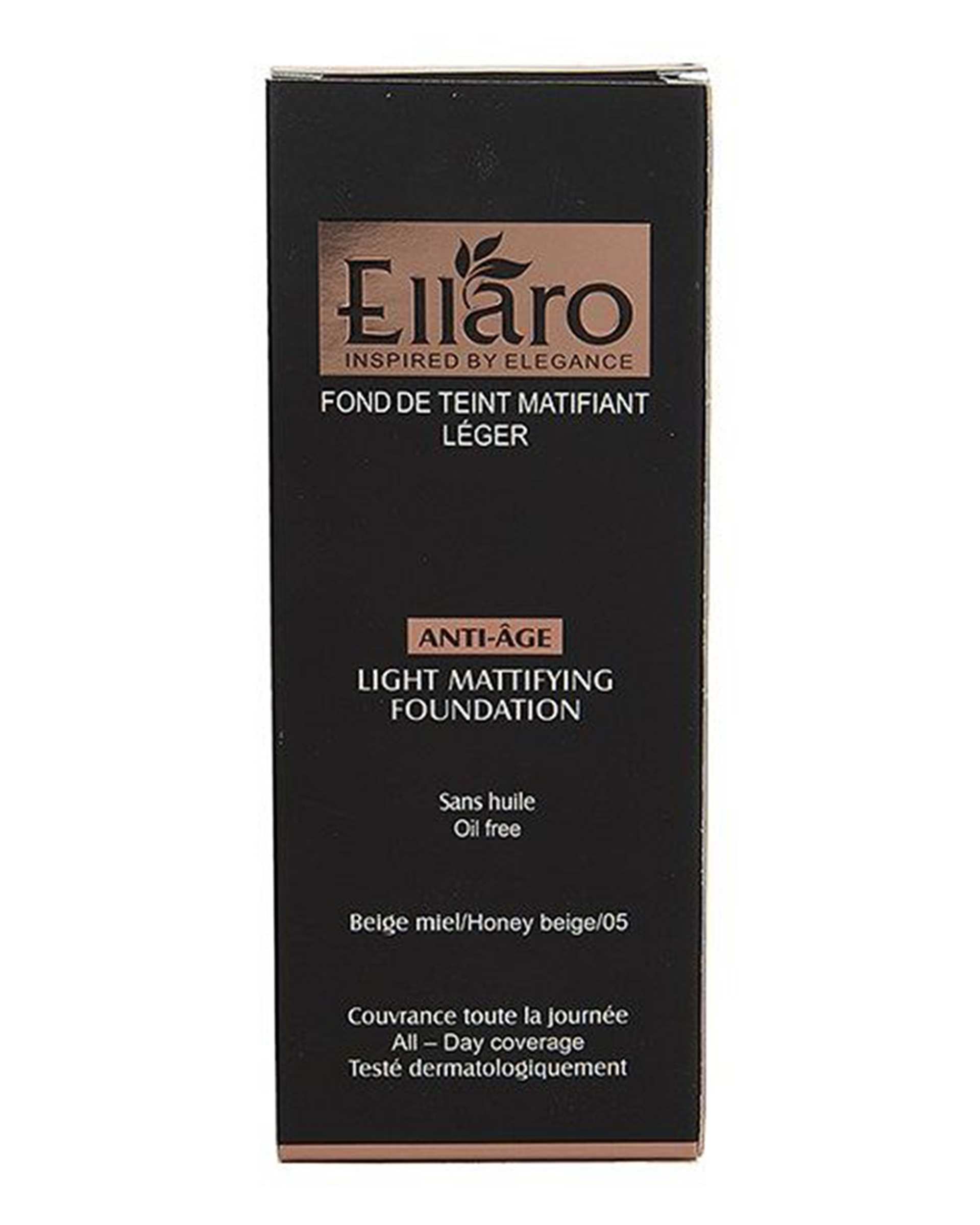 کرم پودر الارو Ellaro سری Anti Age مدل Honey Beige شماره 05