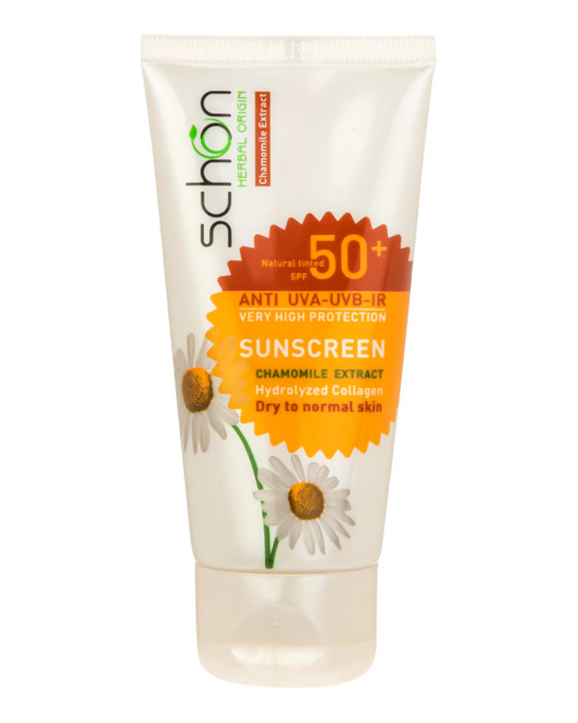 کرم ضد آفتاب +SPF50 شون Schon با رنگ طبیعی