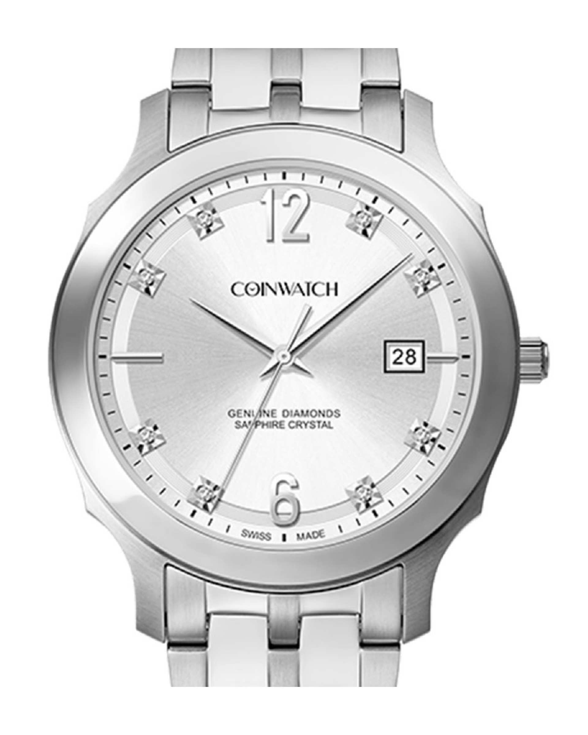 ساعت مچی مردانه عقربه ای کوین واچ Coinwatch کالکشن Silverkan مدل C116SWH