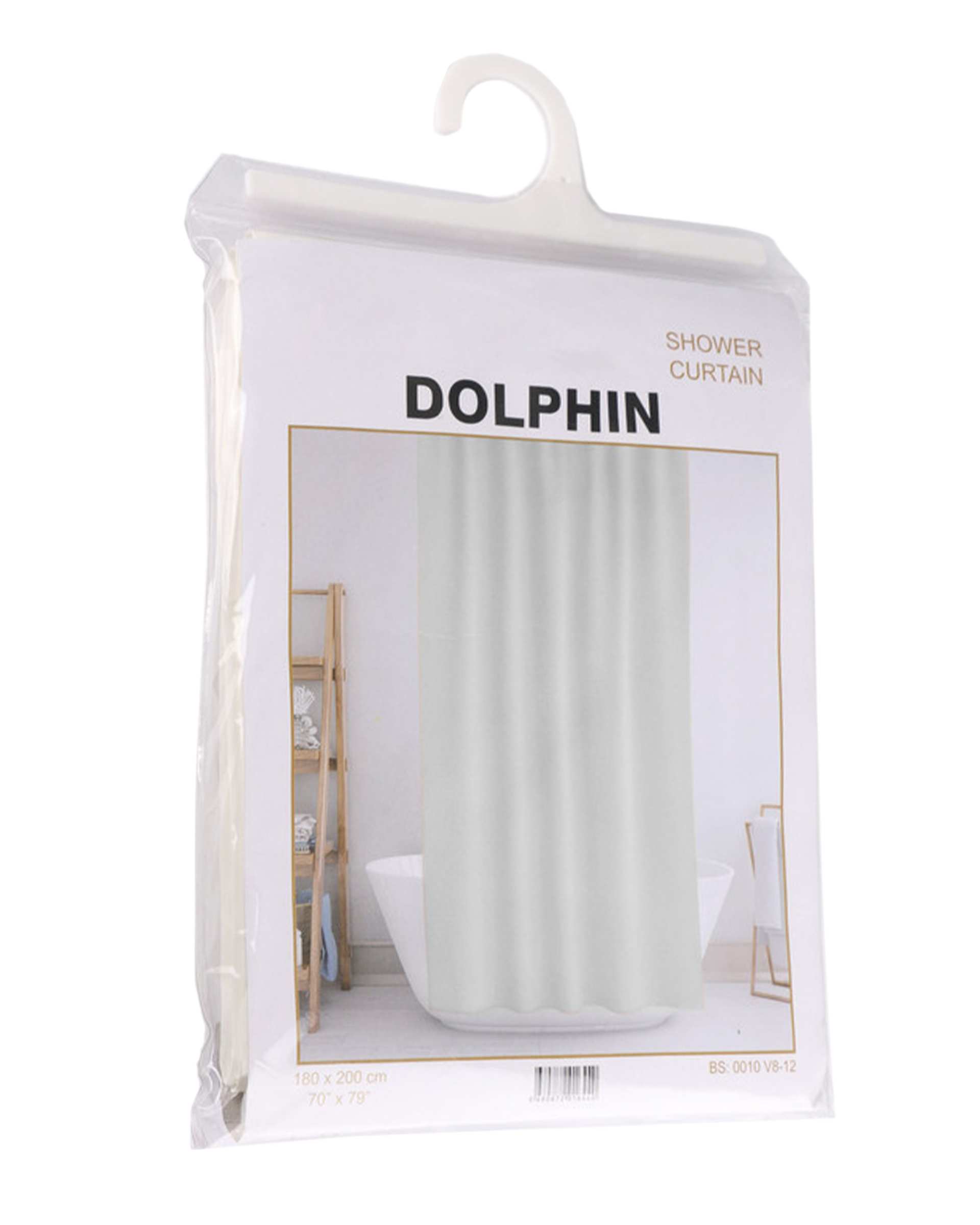 پرده حمام دلفین Dolphin مدل Jack-5075 سایز 180x200سانتی متر  