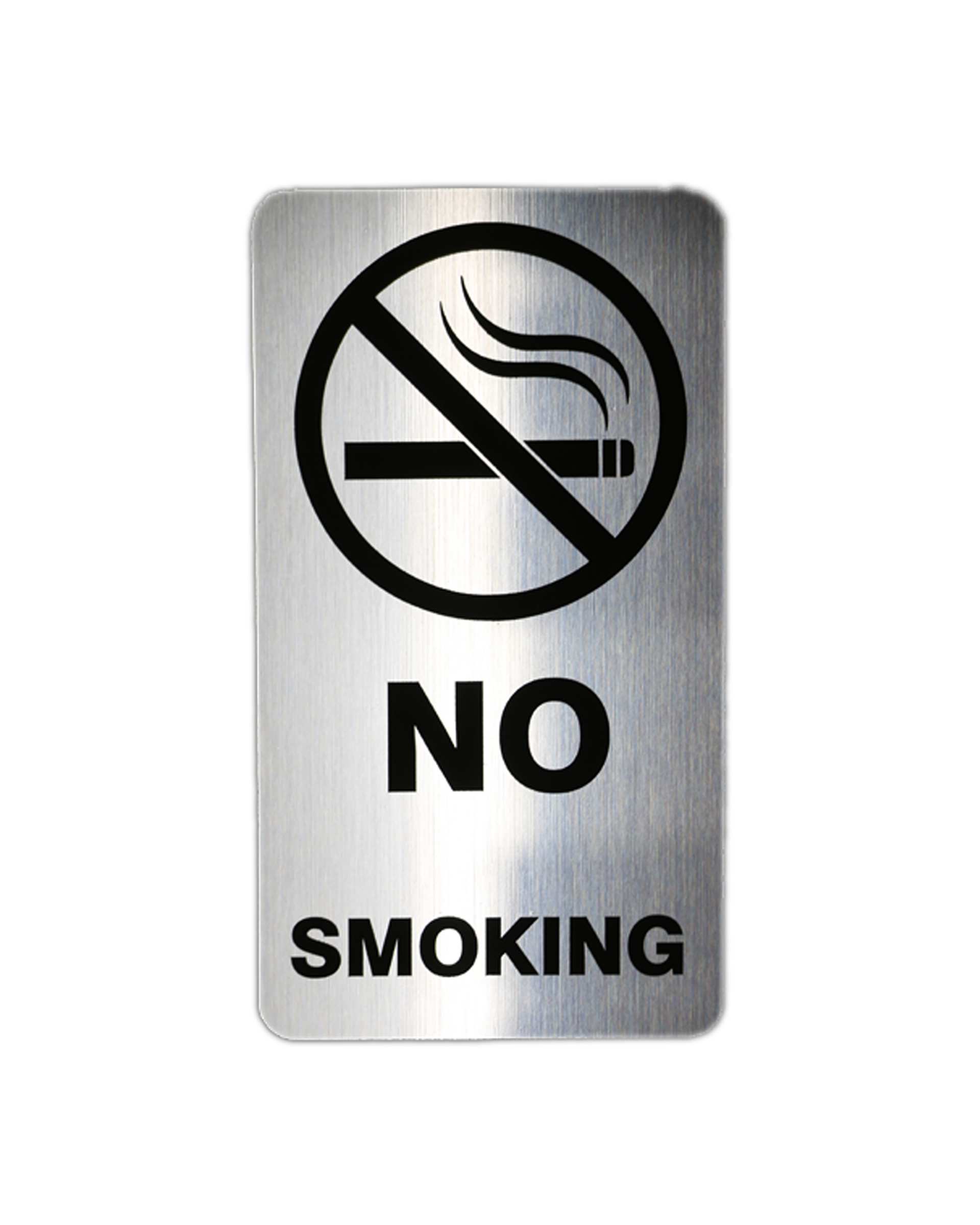 تابلو نشانگر کروم طرح No Smoking کد 68  