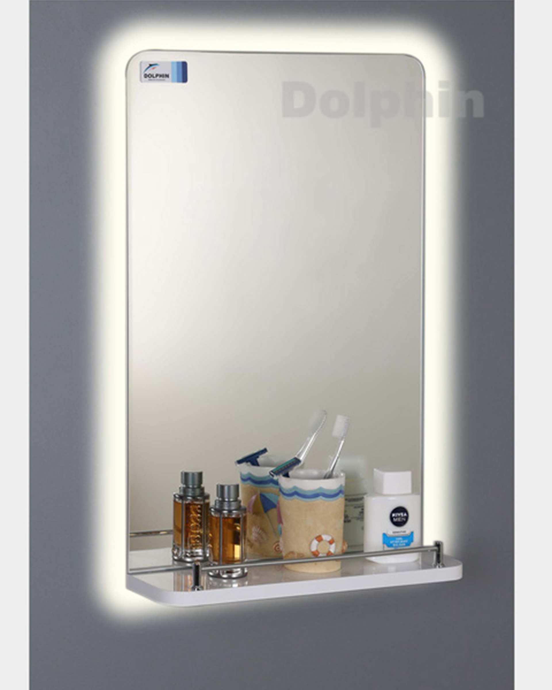 آینه سفید دلفین Dolphin مدل N-1013  