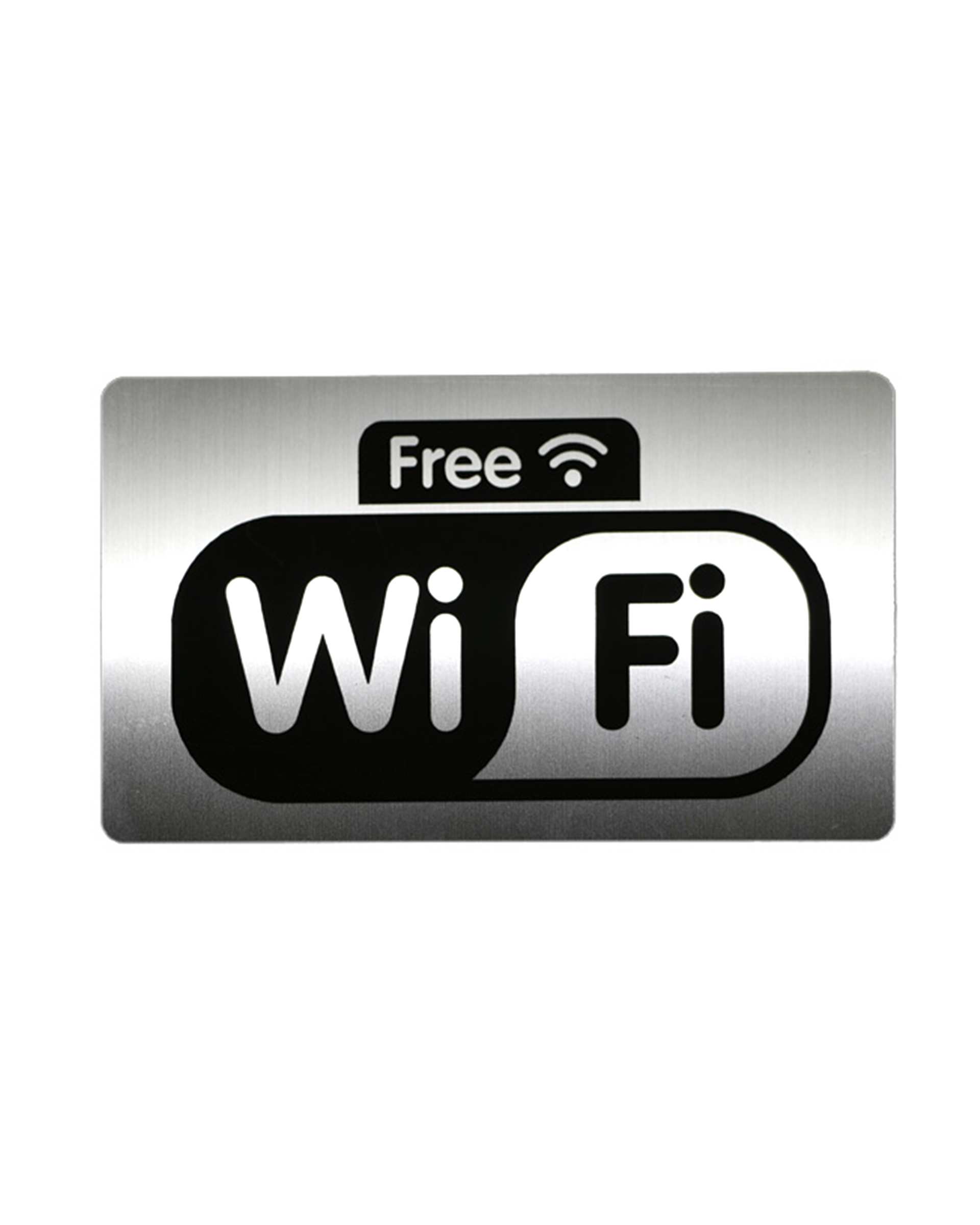 تابلو نشانگر کروم طرح Free Wi Fi کد 70  