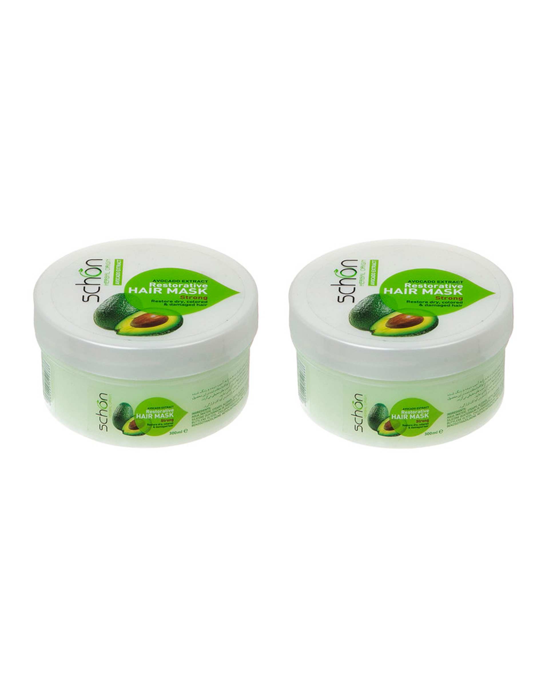 ماسک مو شون Schon مدل Avocado حجم 300ml بسته 3 عددی