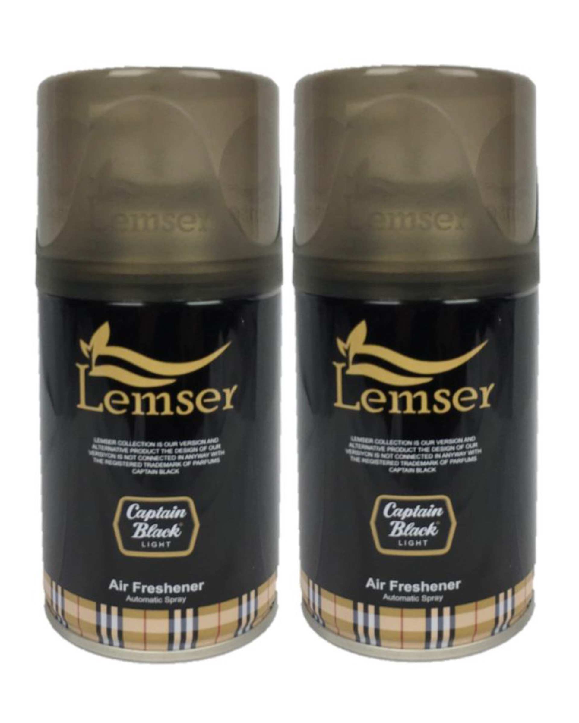 اسپری خوشبو کننده هوا لمسر Lemser مدل کاپیتان بلک حجم 250ml بسته 2 عددی