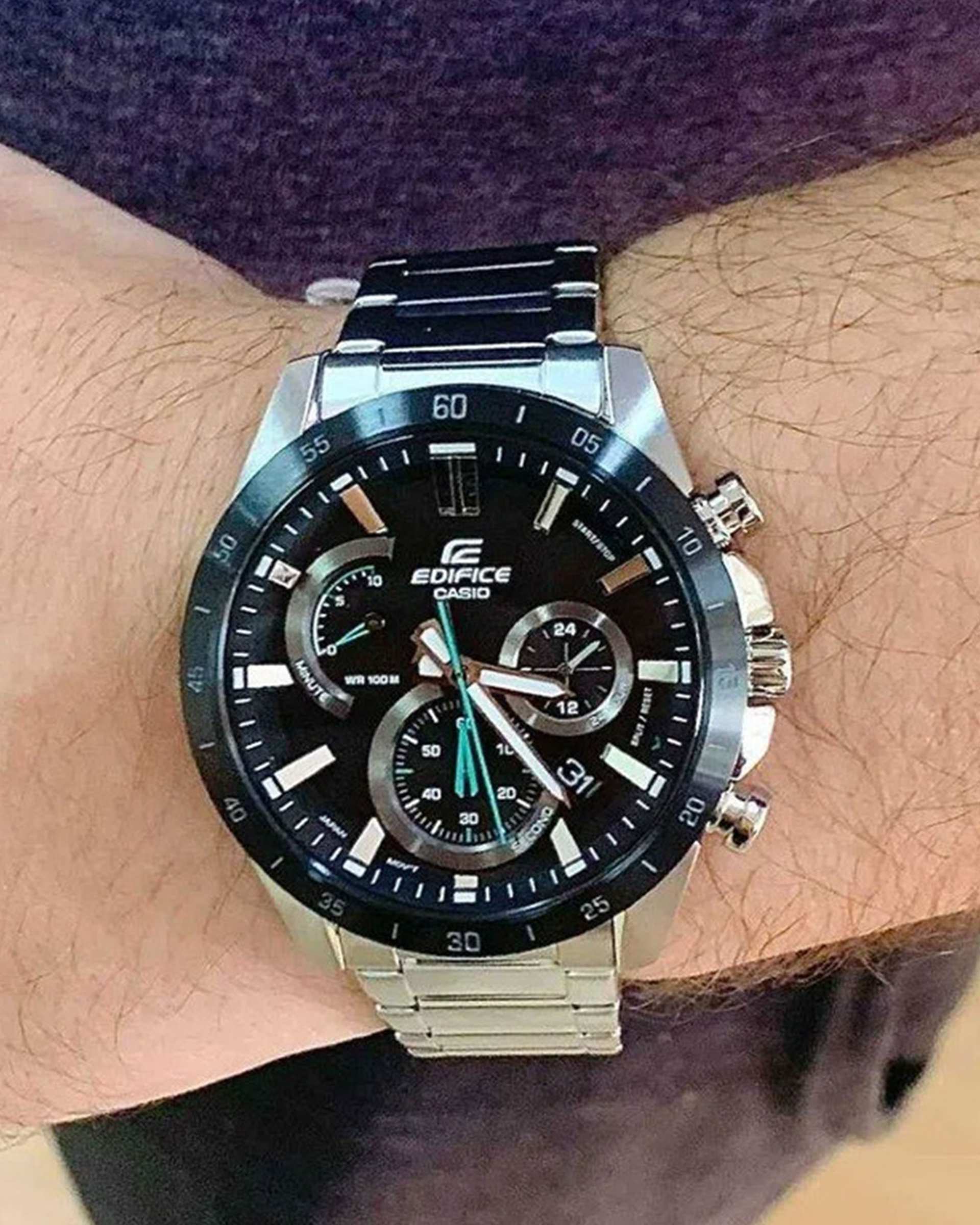 ساعت مچی مردانه عقربه ای Edifice کاسیو Casio مدل EFR-573DB-1AVUDF