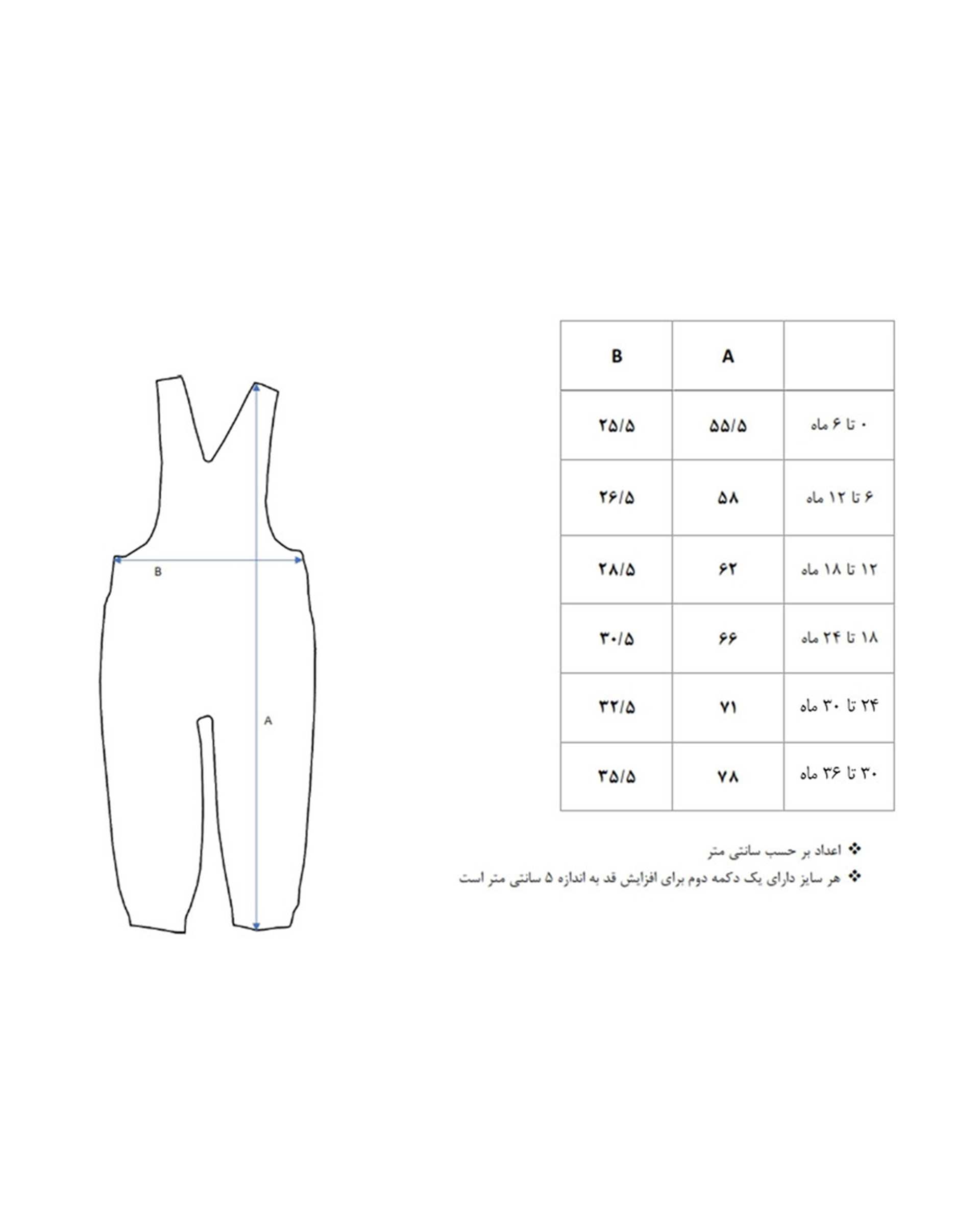 سرهمی نوزادی جین آبی نیروان Nirvan مدل 871