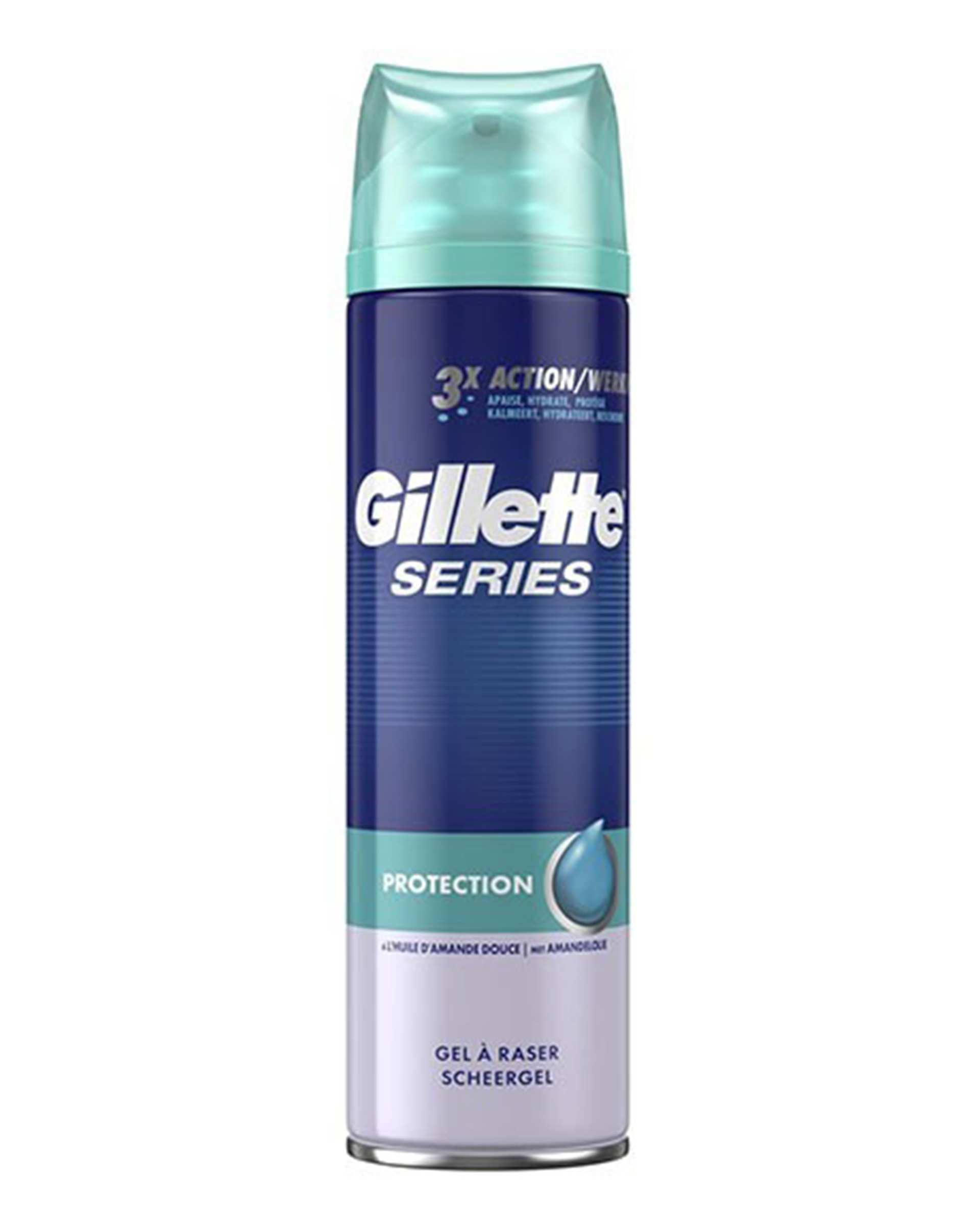 ژل اصلاح مردانه ژیلت Gillette مدل 3X Protection حجم 200ml