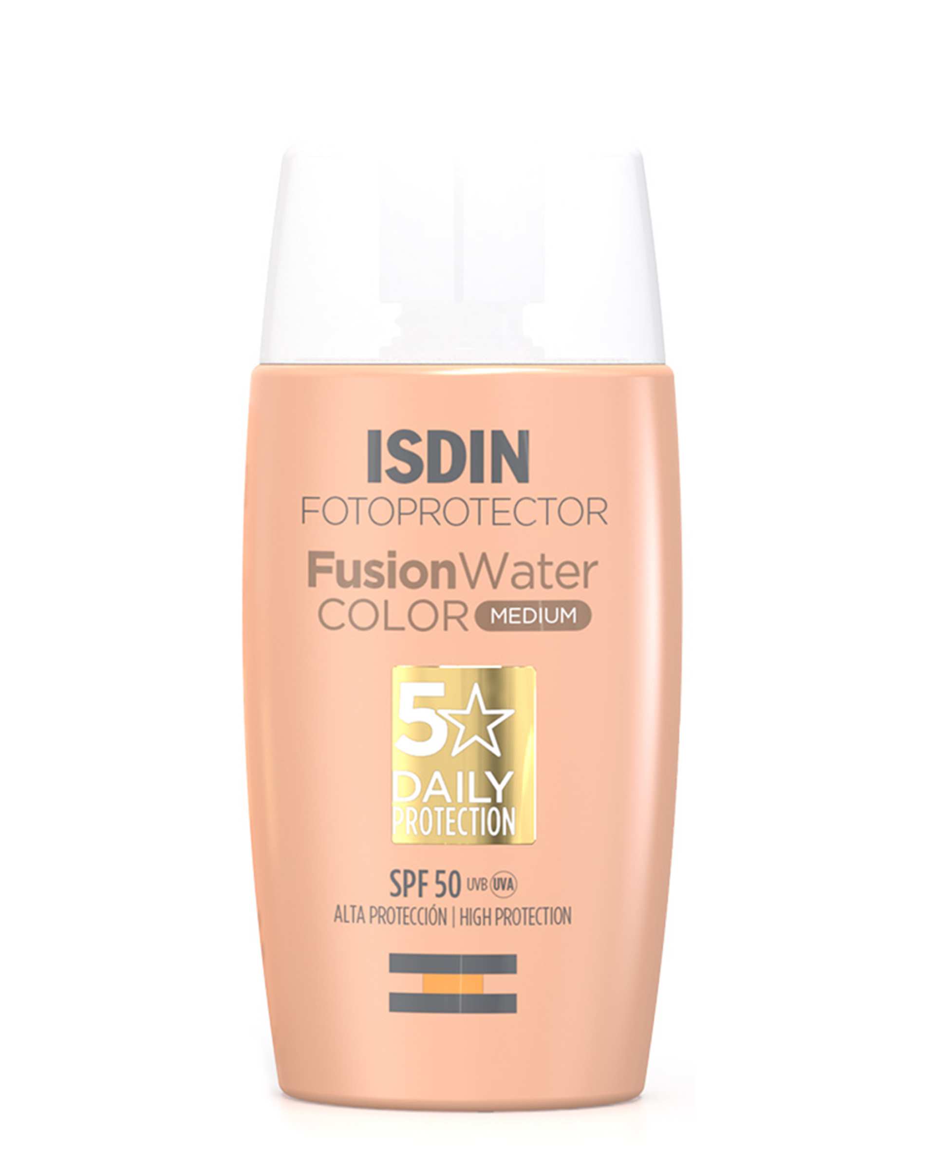 کرم ضد آفتاب رنگی SPF50 ایزدین Isdin مدل Fusion Water Color Medium حجم 50ml