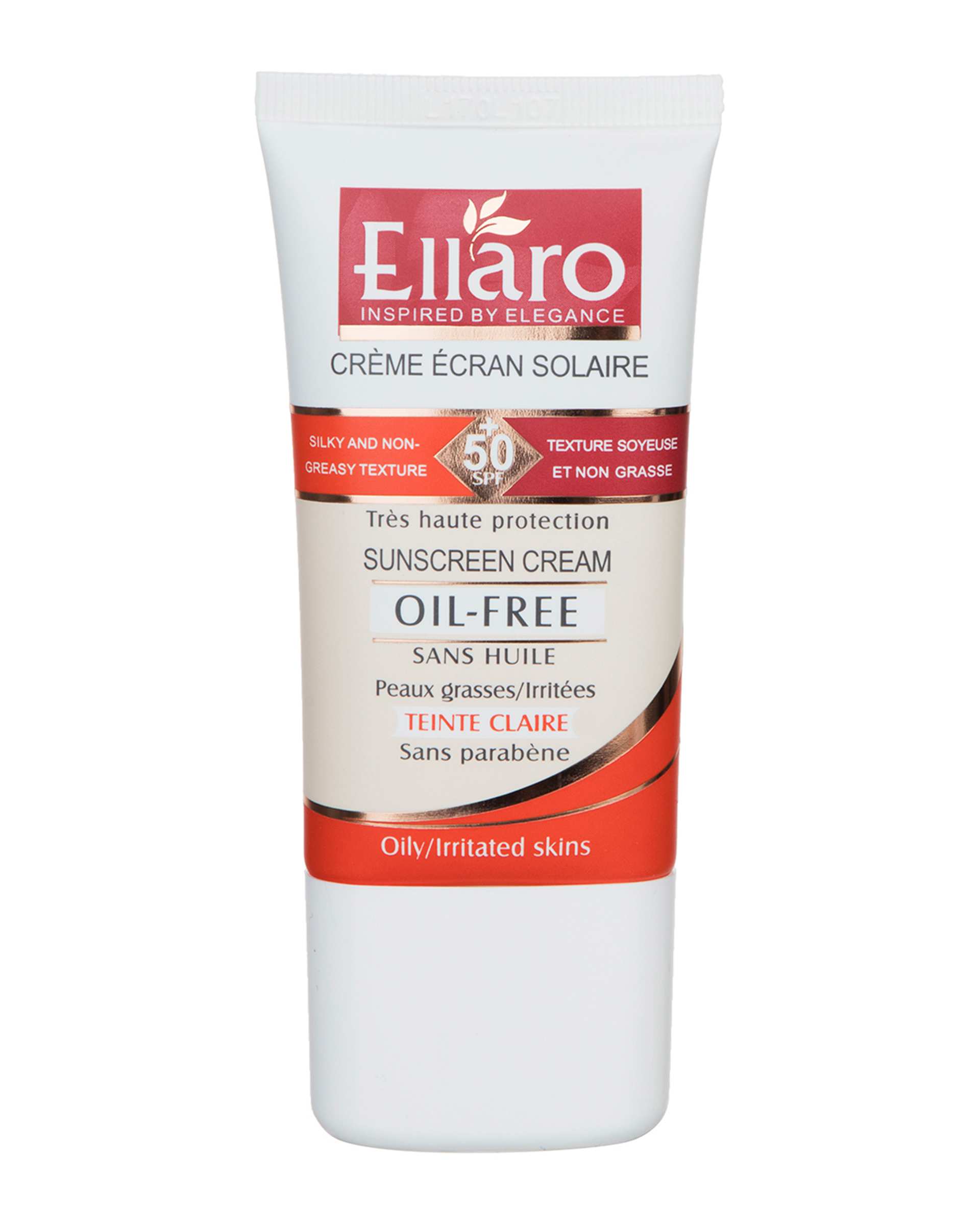 کرم ضد آفتاب رنگی SPF50 الارو Ellaro مدل Teinte Claire حجم 40ml