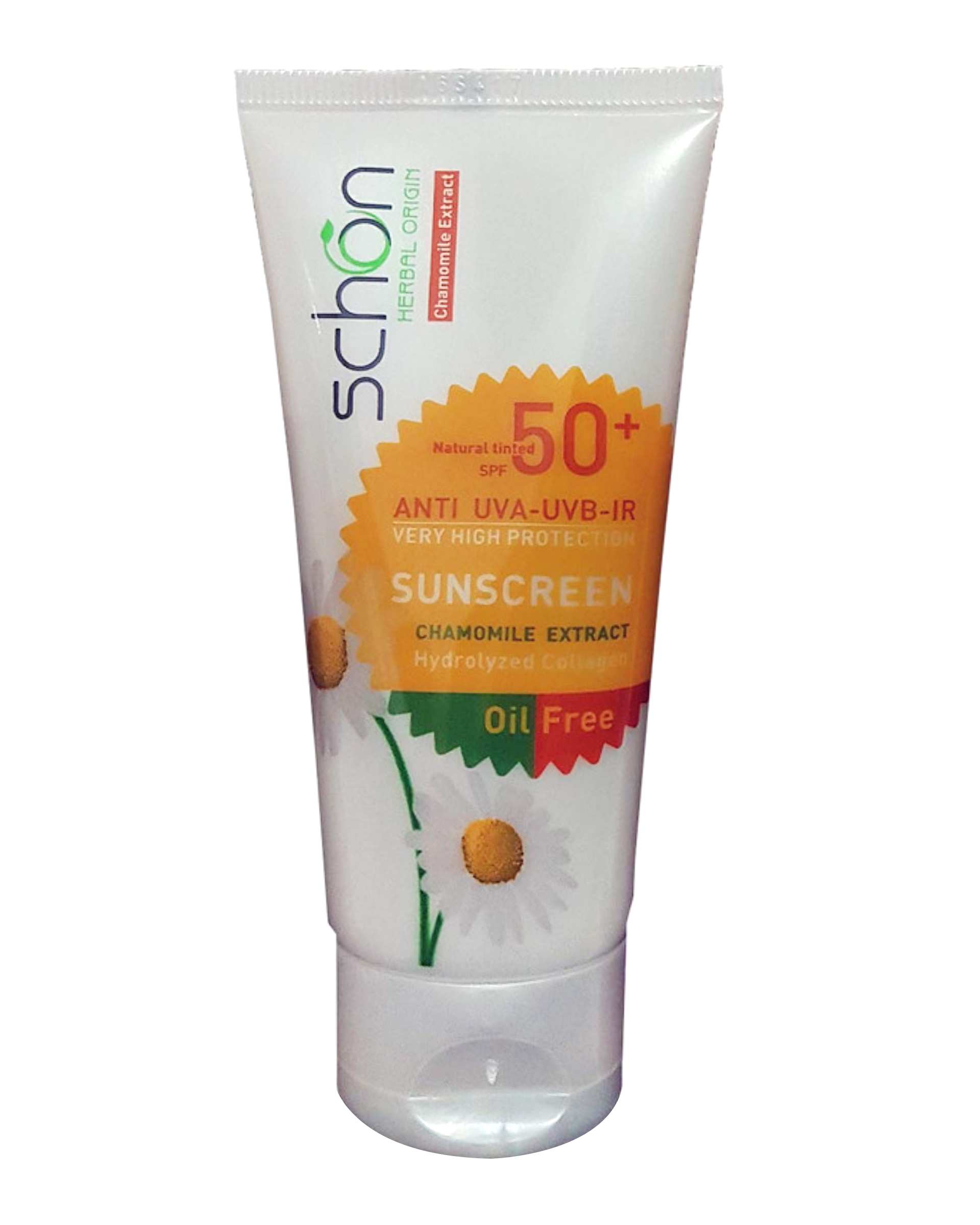 کرم ضد آفتاب SPF50 بدون چربی شون Schon مدل Chamomile Extract حجم 50ml