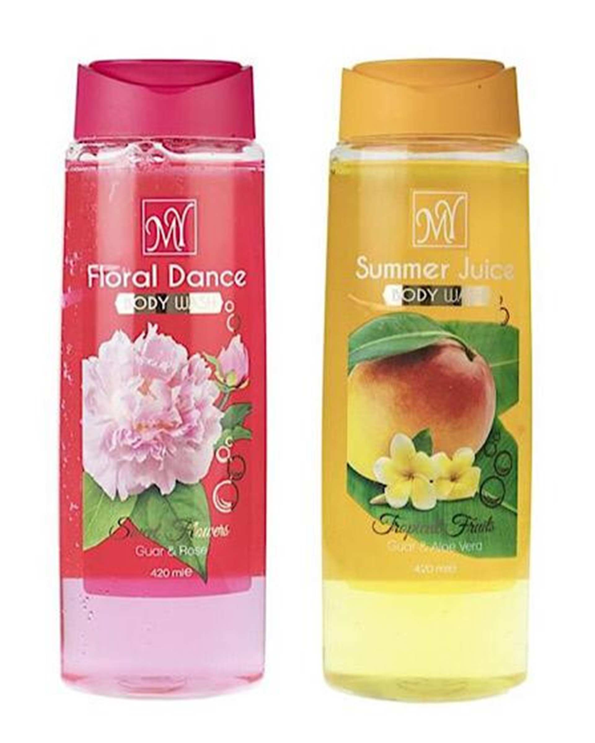 شامپو بدن مای My مدل Floral Dance و Summer Juice حجم 420ml بسته 2 عددی