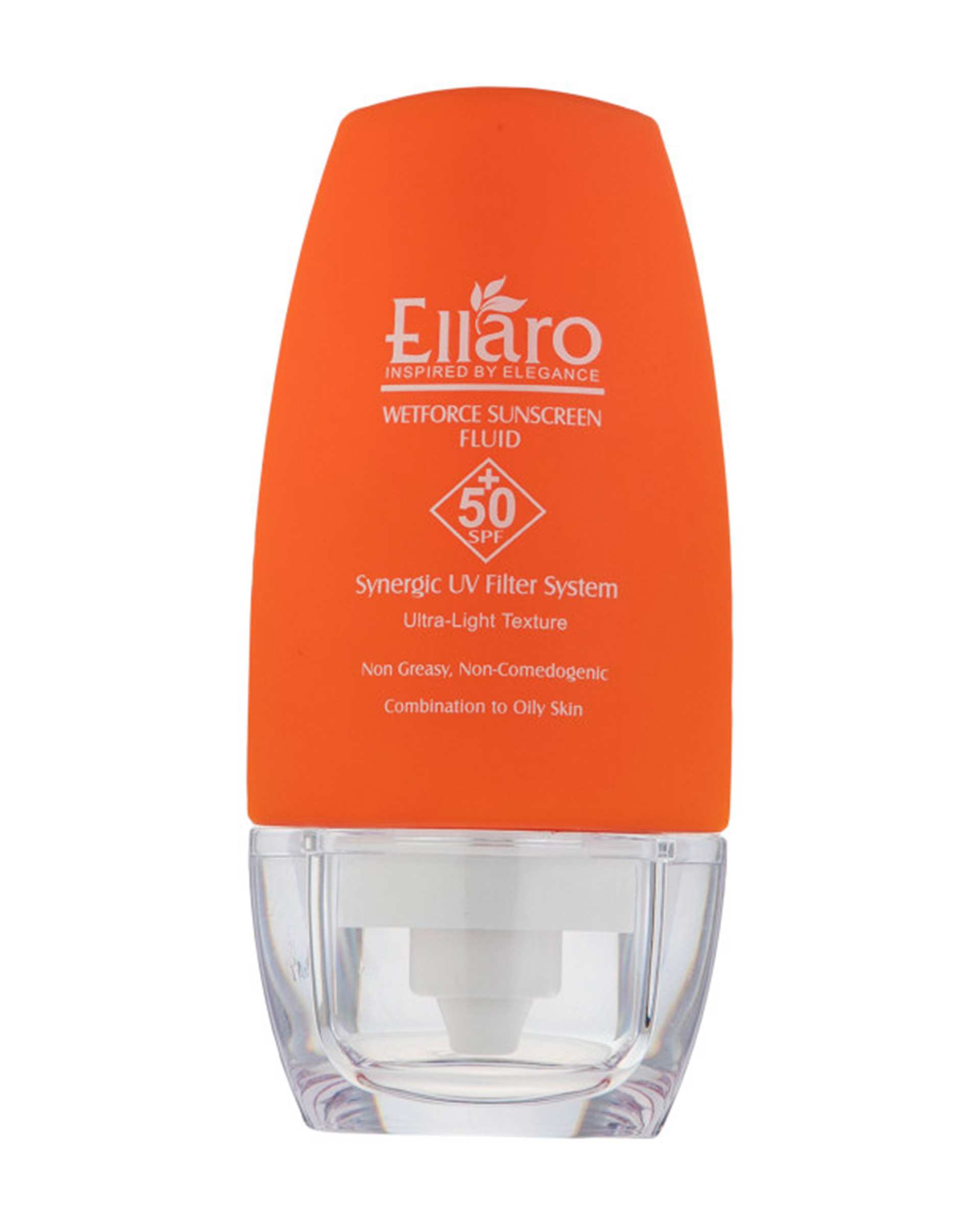 فلوئید ضد آفتاب SPF50 فاقد چربی الارو Ellaro مدل Ultra Light حجم 50ml