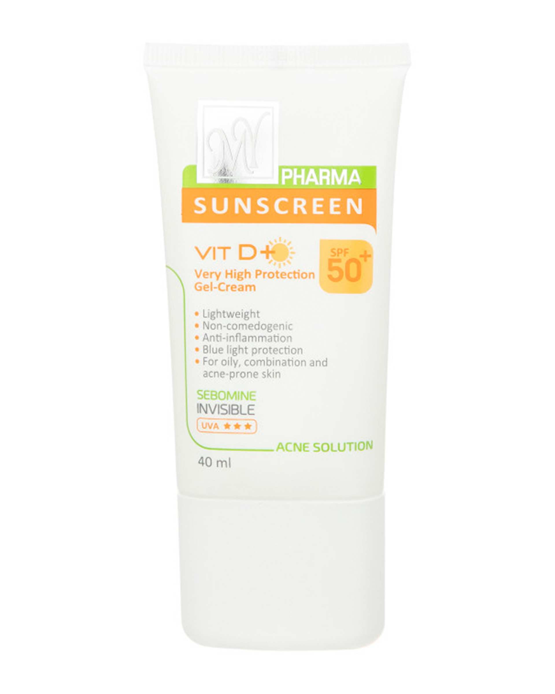 کرم ضد آفتاب SPF50 مای My سری فارما مدل VIT D مناسب پوست چرب و مختلط حجم 40ml