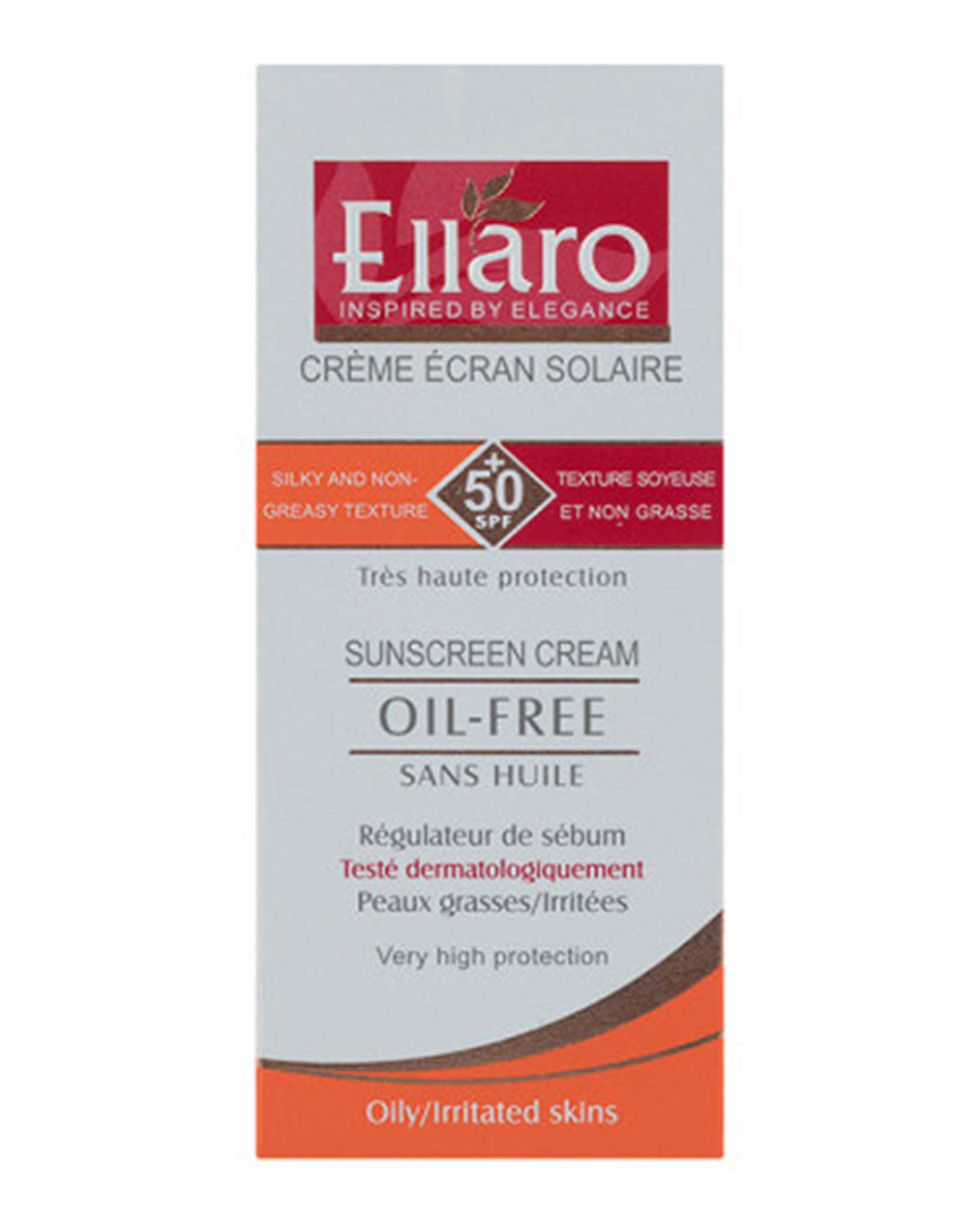 کرم ضد آفتاب SPF50 الارو Ellaro حجم 40ml